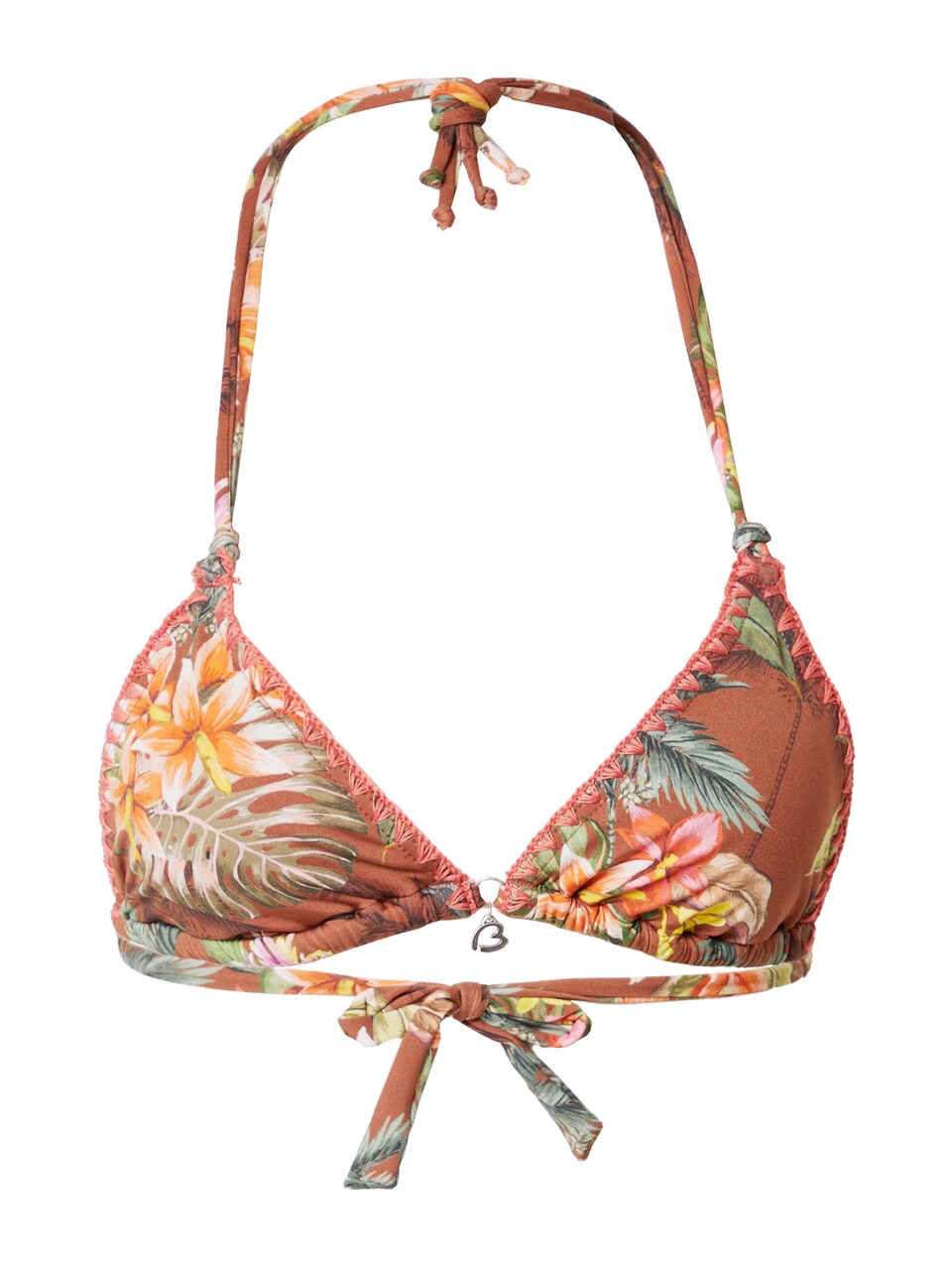 Bikiniöverdel ljusbrun / khaki / rosa