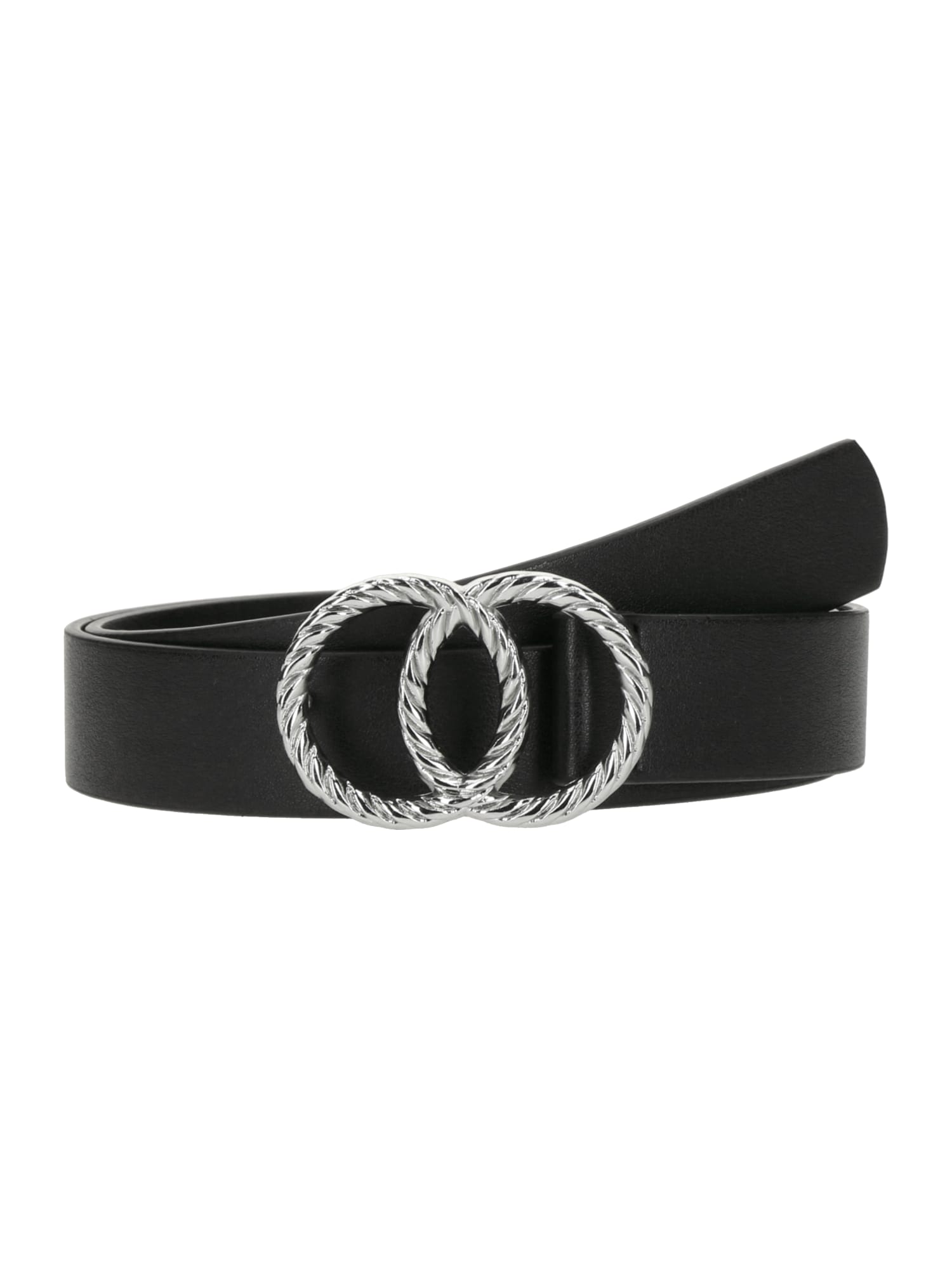 VERO MODA Curea Ditte  negru / argintiu
