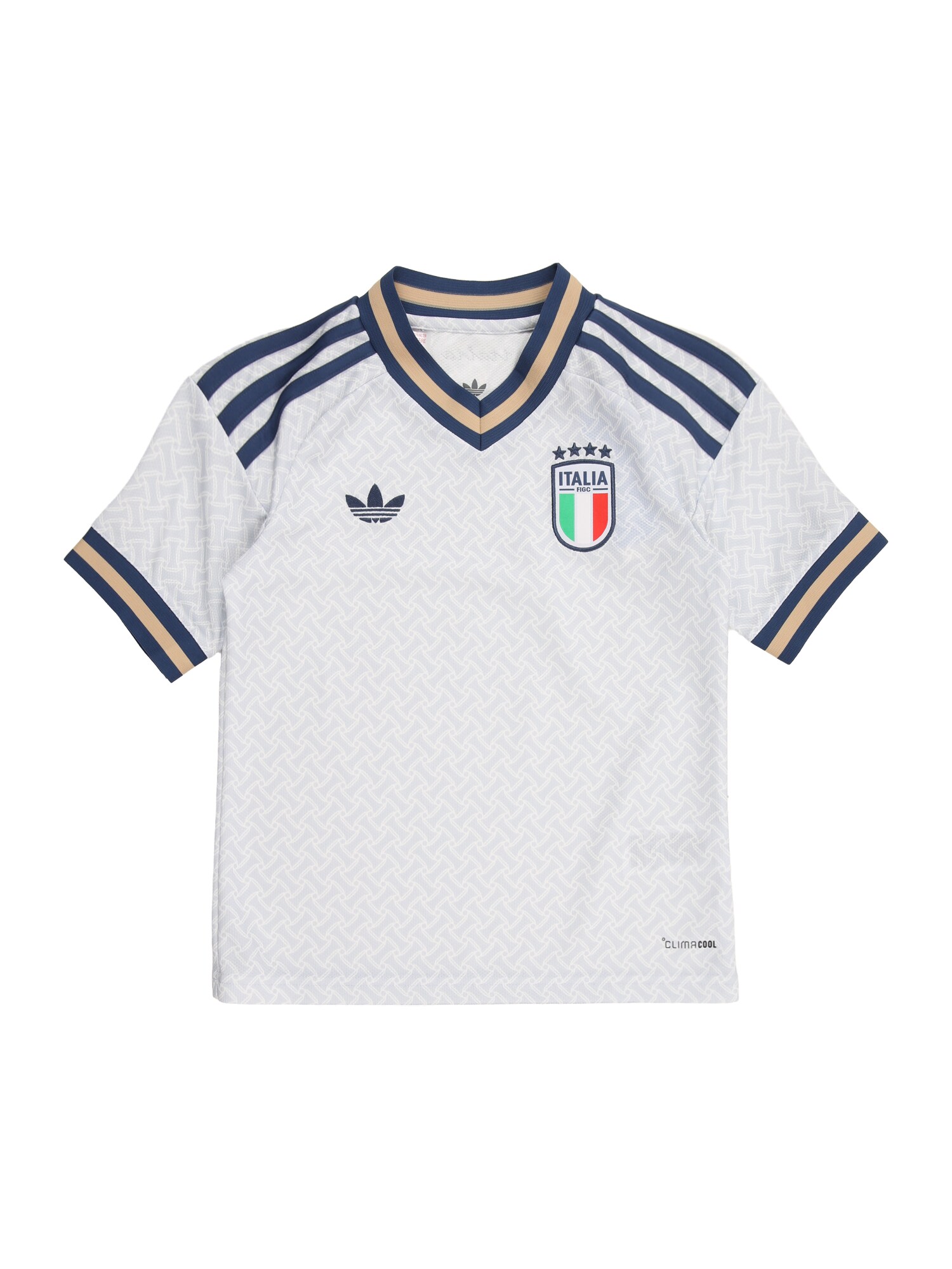 ADIDAS PERFORMANCE Tricou funcțional 'Italy 26 Away'  bej / bleumarin / gri deschis / alb