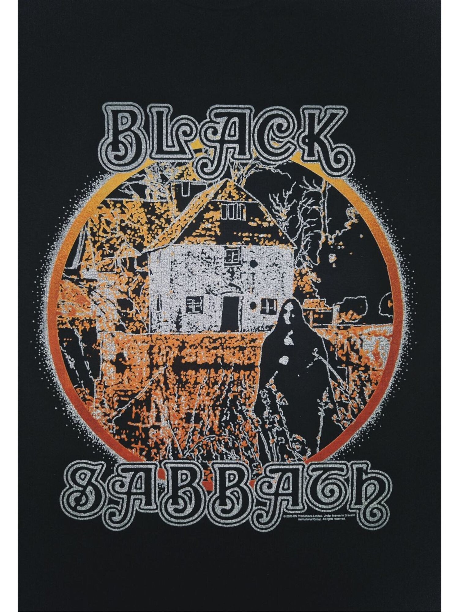 BLACK SABBATH Camiseta 'Black Sabbath Black Sabbath Debut Cracked T-Shirt' negro – imagen 3