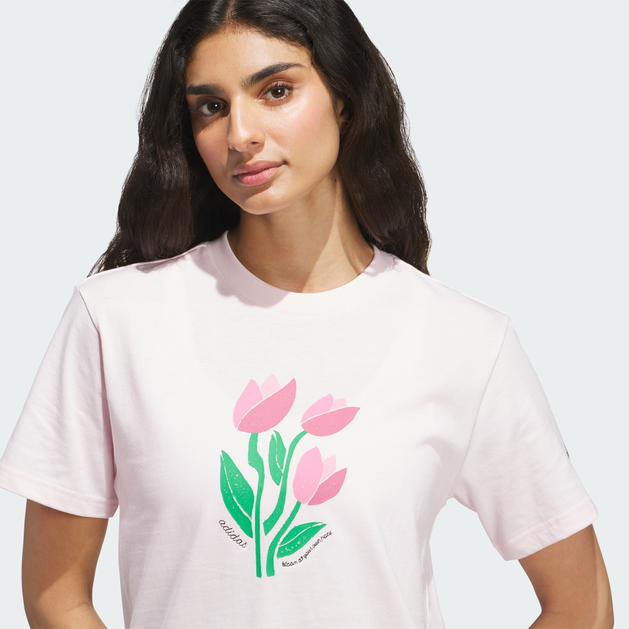 ADIDAS SPORTSWEAR Camiseta funcional 'Bloom At Your Own Pace'  verde / rosa / rosé / rosa claro – imagen 4