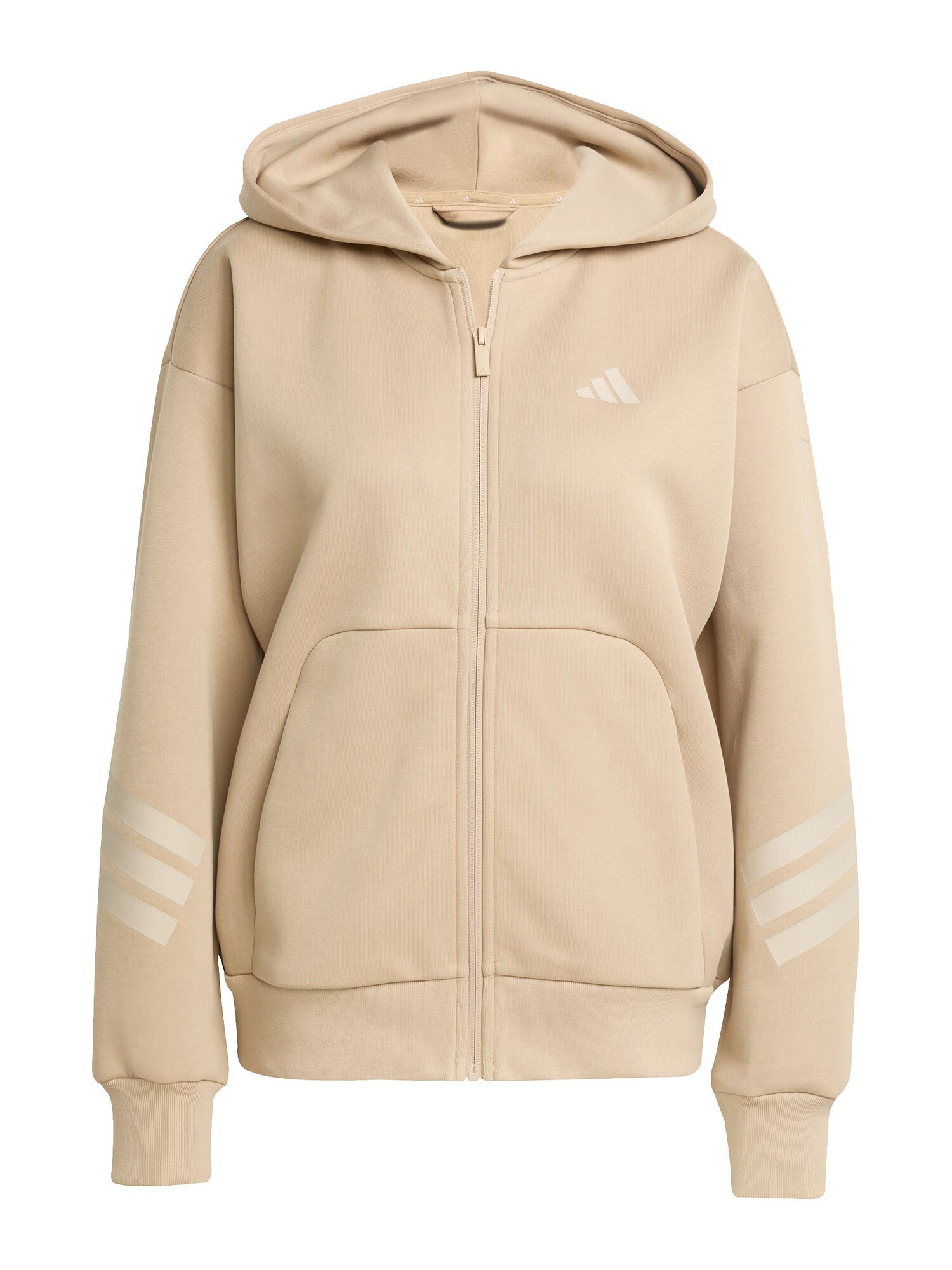 ADIDAS SPORTSWEAR Bluză cu fermoar sport Future Icons  bej / alb