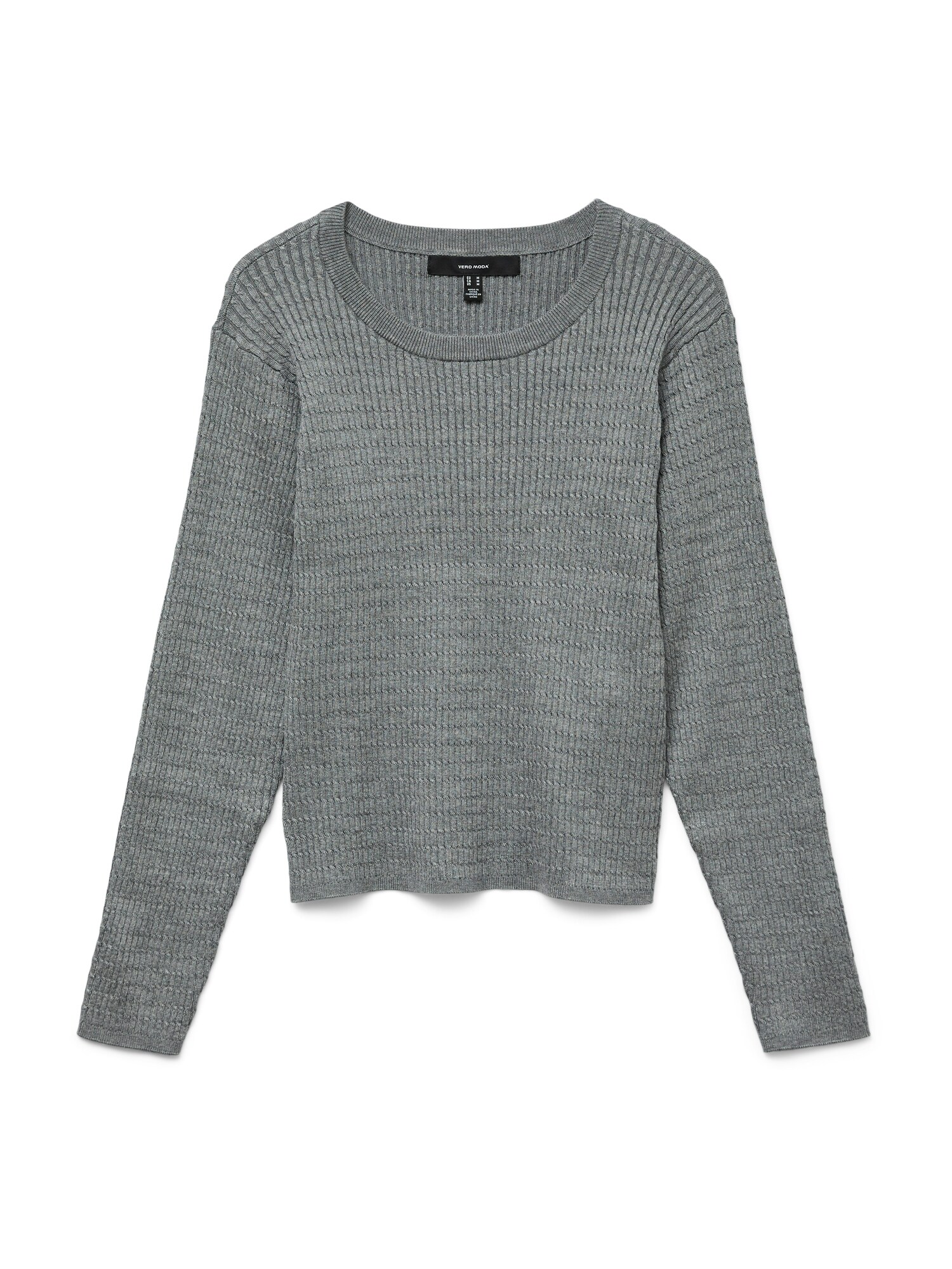 VERO MODA Sveter 'VMSilje' sivá melírovaná