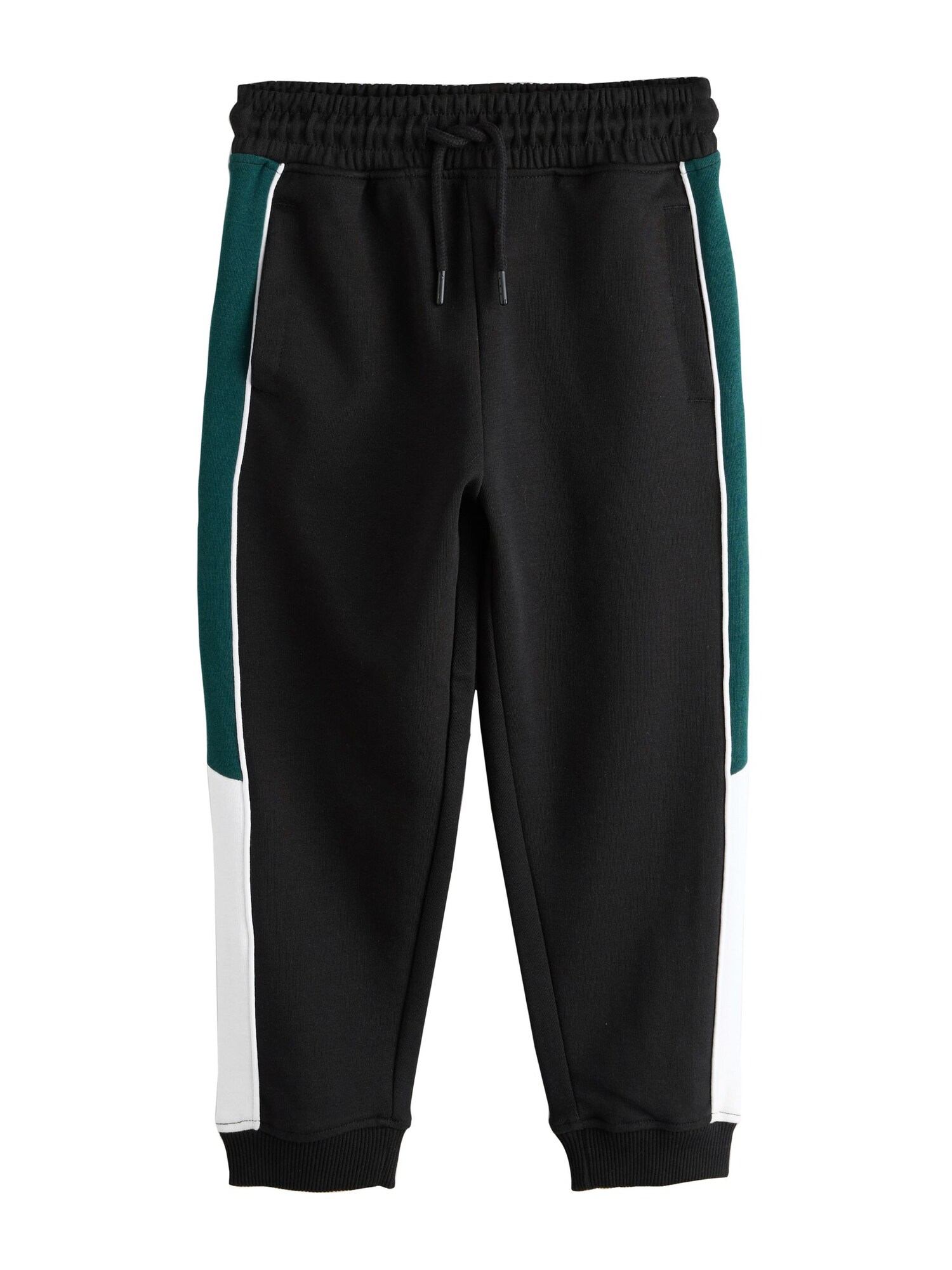 Next Pantaloni  verde smarald / negru / alb