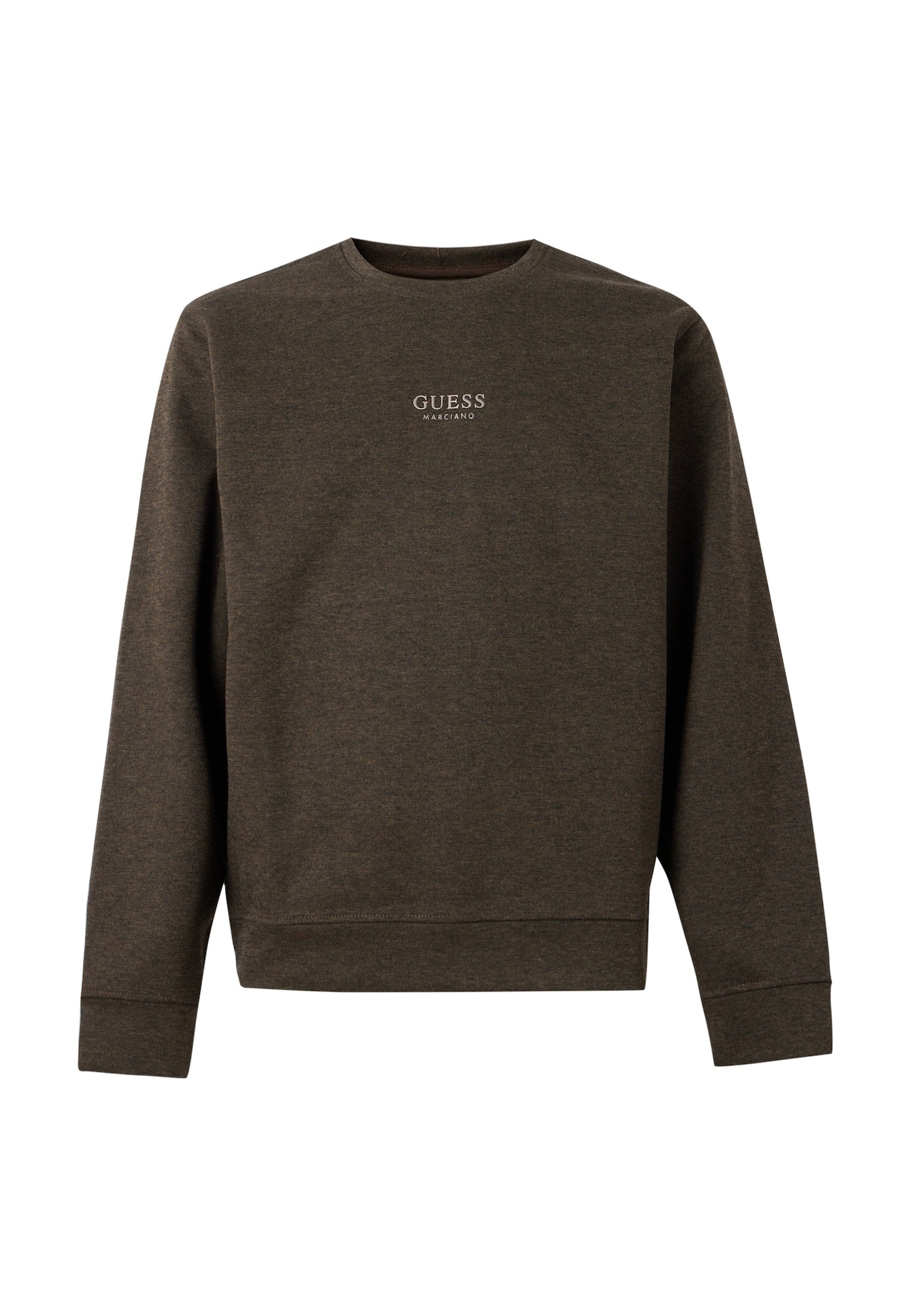 GUESS Sweater majica tamno smeđa