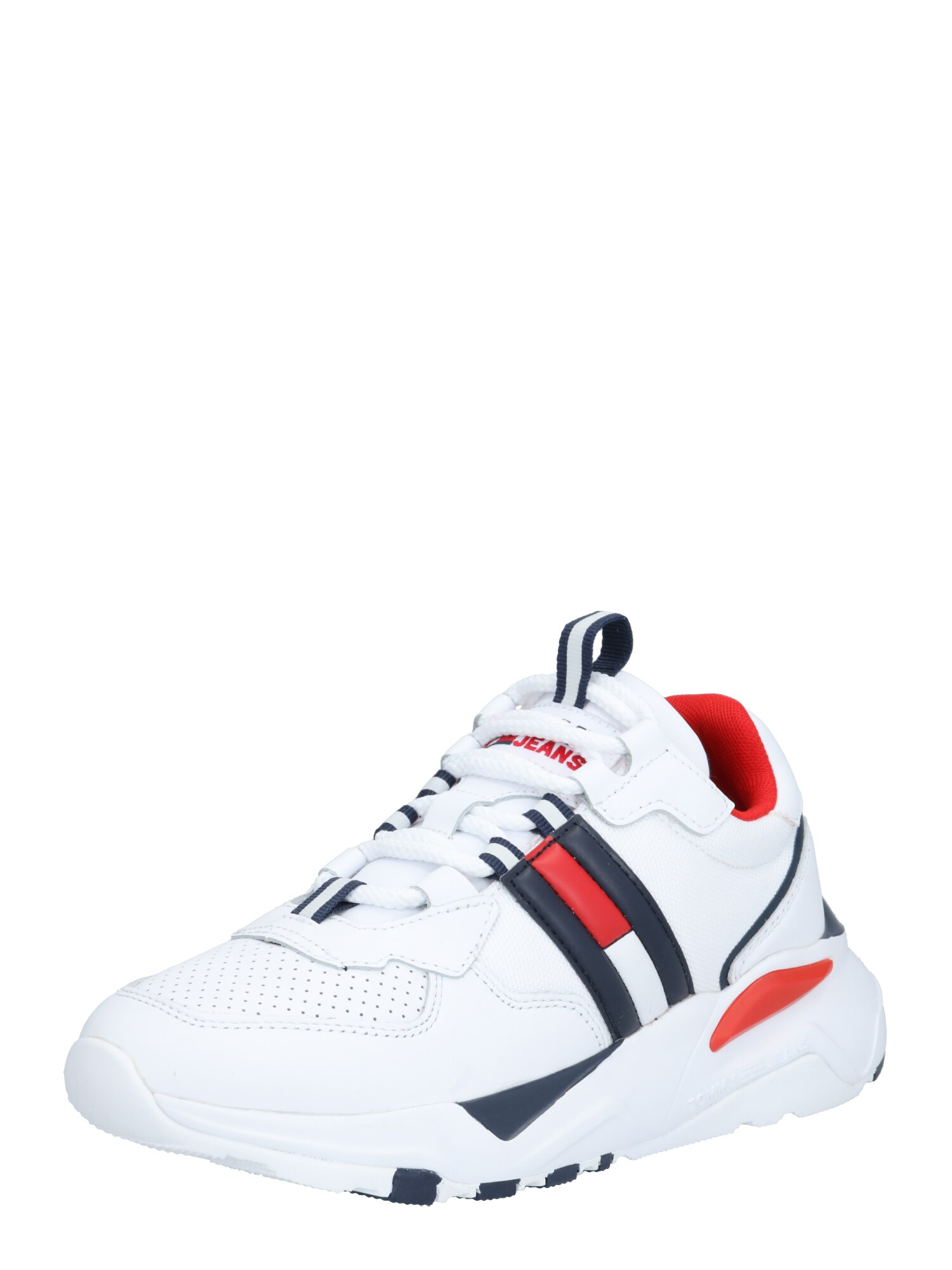 Tommy Jeans Sportbačiai be auliuko  balta / mėlyna / raudona