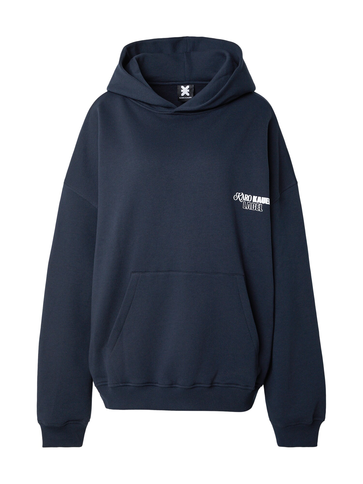 Karo Kauer Sudadera 'No Hustle' navy / blanco