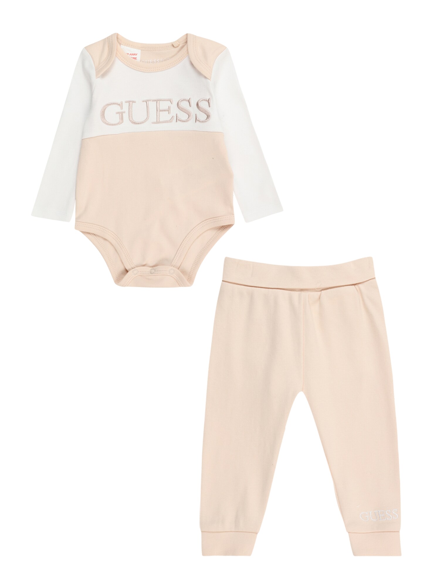 GUESS Set  piesková / biela