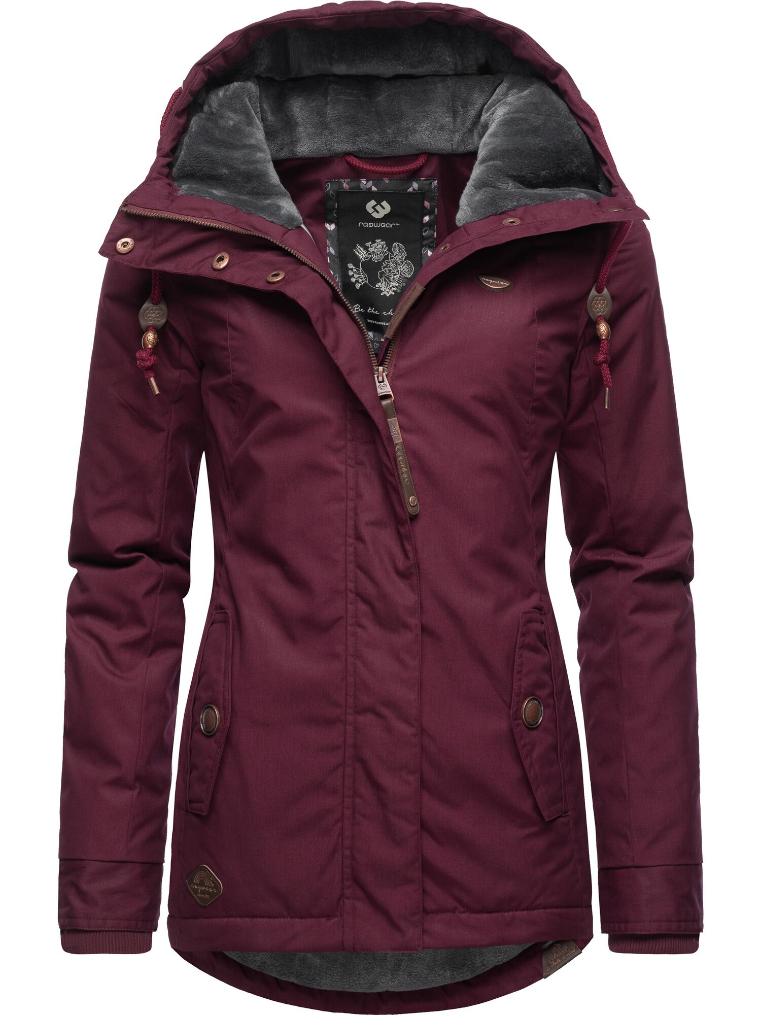 Ragwear Téli dzseki 'Monade'  burgundi vörös akciós termékkép 1