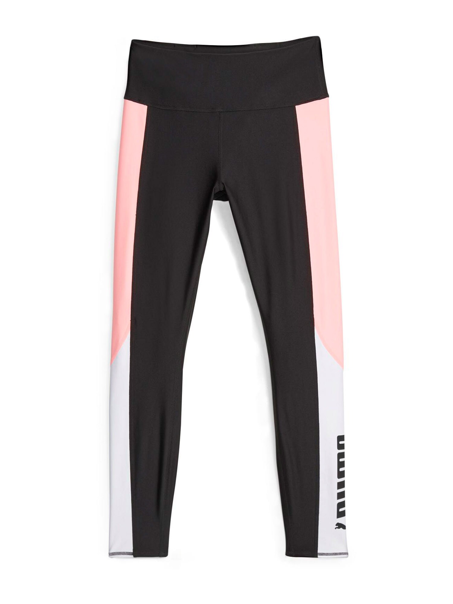 PUMA Športne hlače  rosé / črna / bela