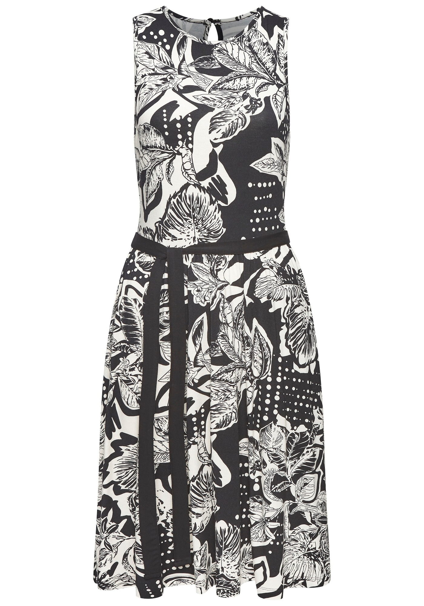 VIVANCE Rochie  negru / alb