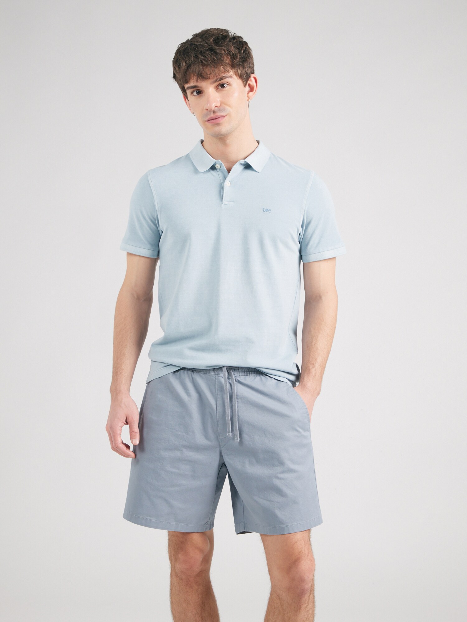 Lee Póló 'GARMENT DYE POLO'  világoskék termék 2. képe