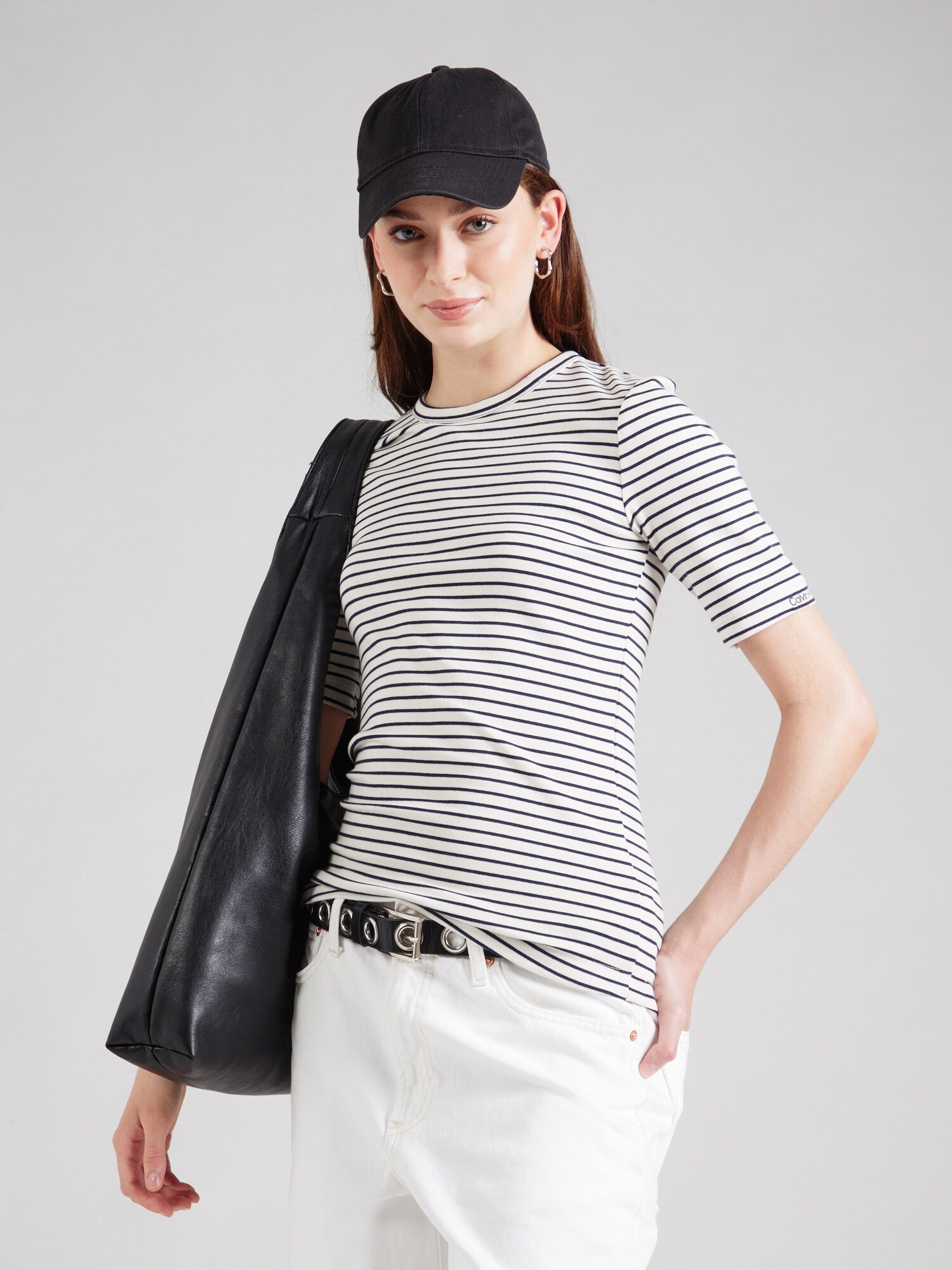 Calvin Klein Póló  sötétkék / fehér termék 2. képe