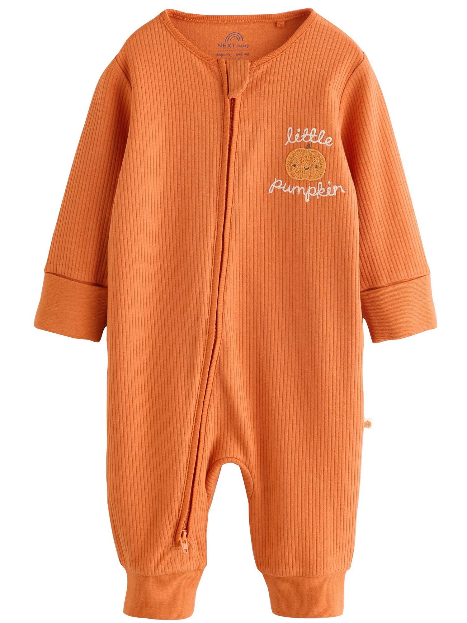 Next Pijamale Little Pumpkin  maro ruginiu / galben miere / alb