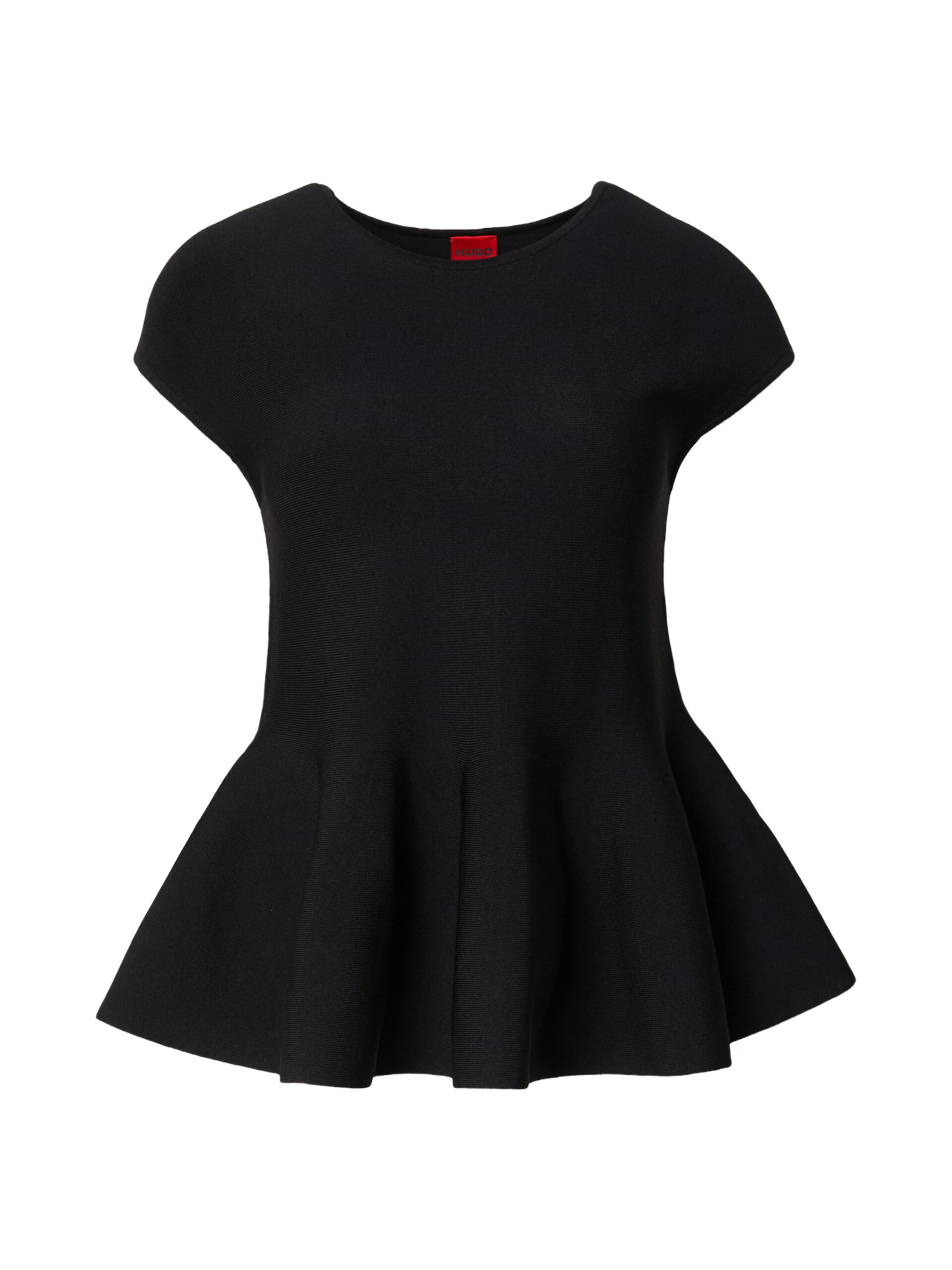 Hugo Slim-fit sweater with peplum hem stickade tröjor dam – bild 5