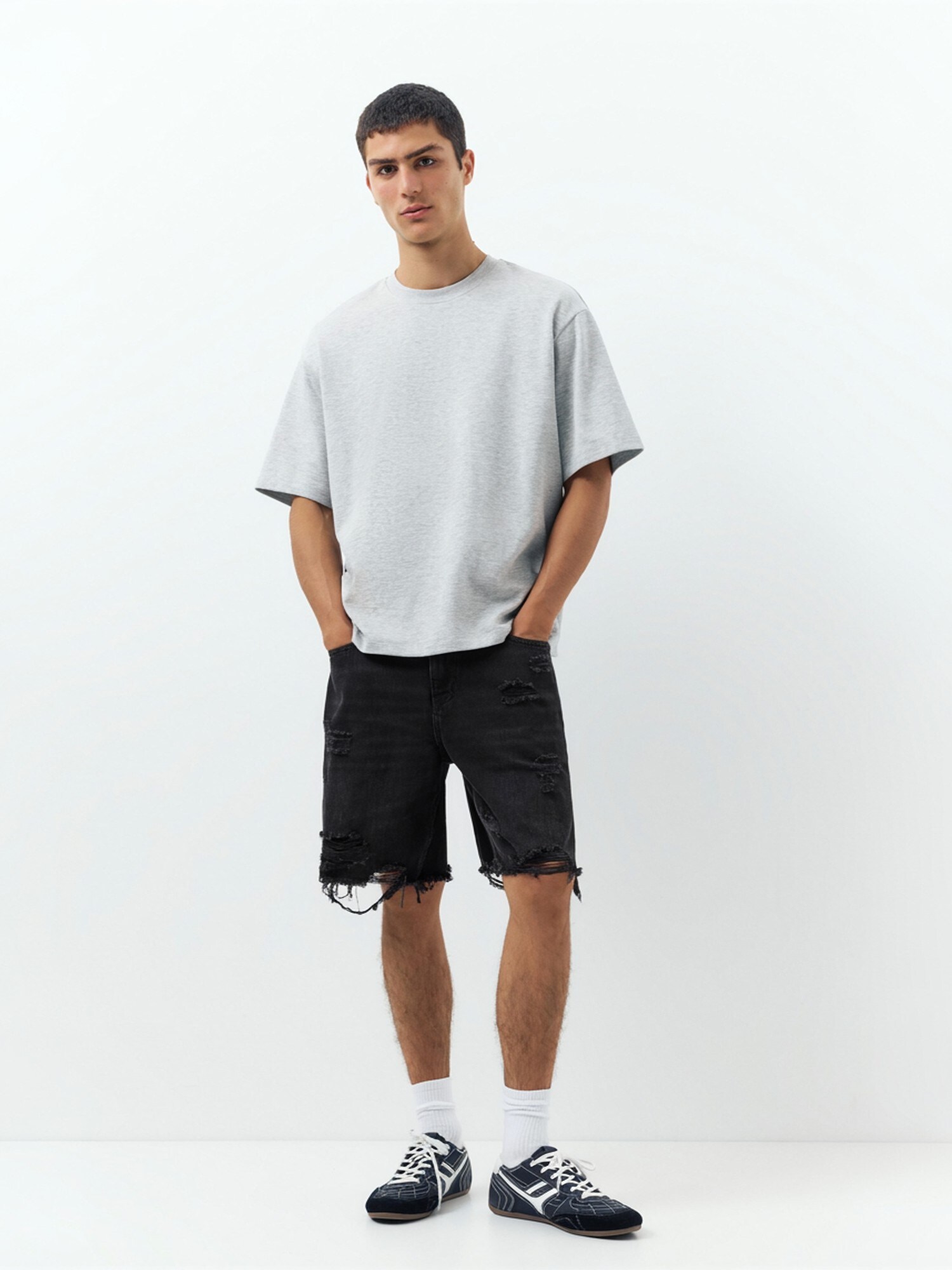 Pull&Bear Džínsy  čierny denim (obrázok 4)