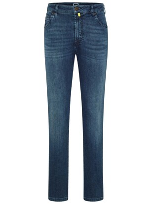 MMXGERMANY Jeans ‘Falco’ Donkerblauw / Geel