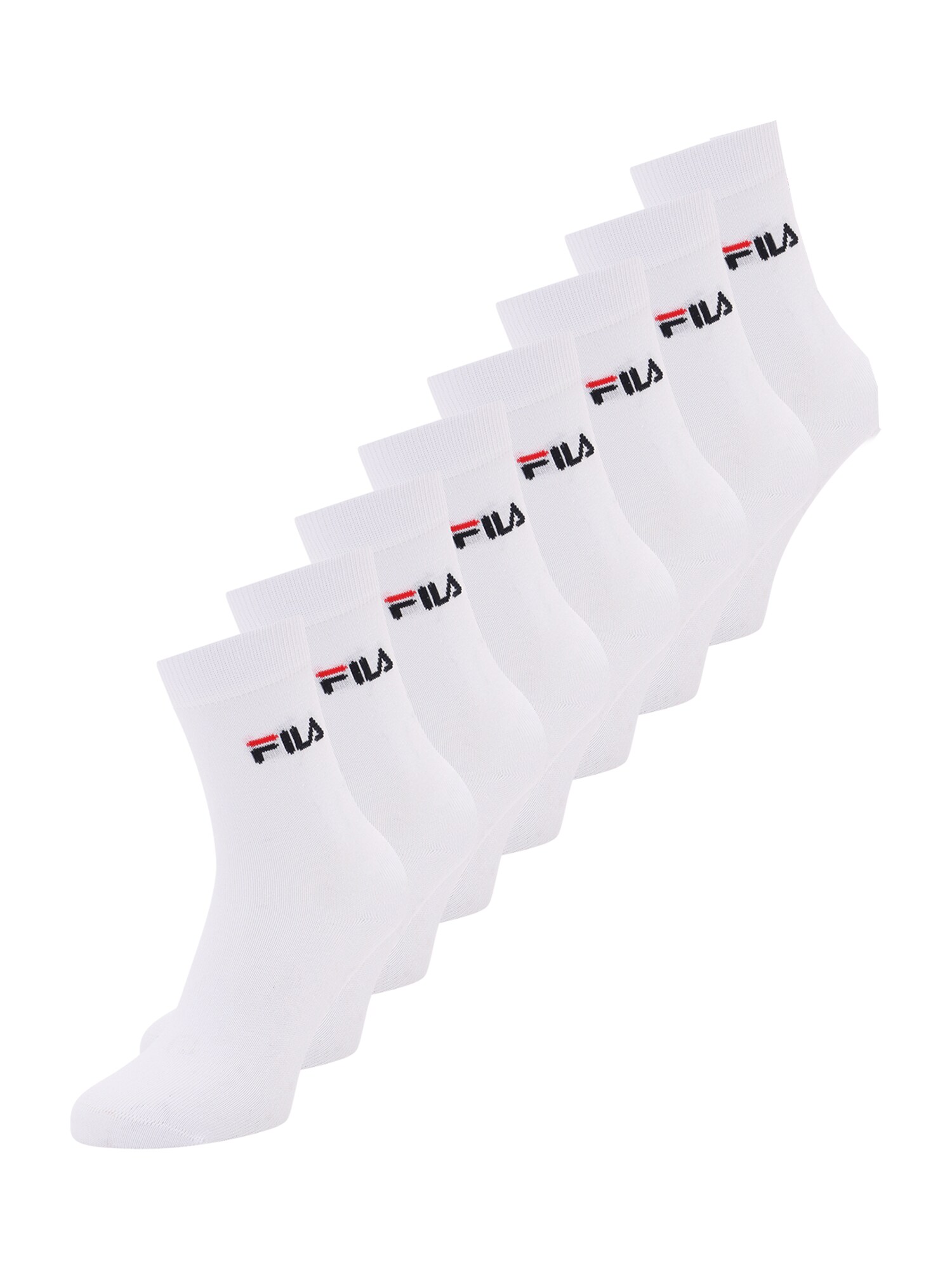 FILA Șosete  roșu intens / negru / alb