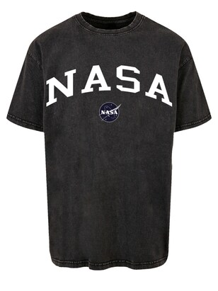 F4NT4STIC Shirt ‘NASA’ Zwart / Wit