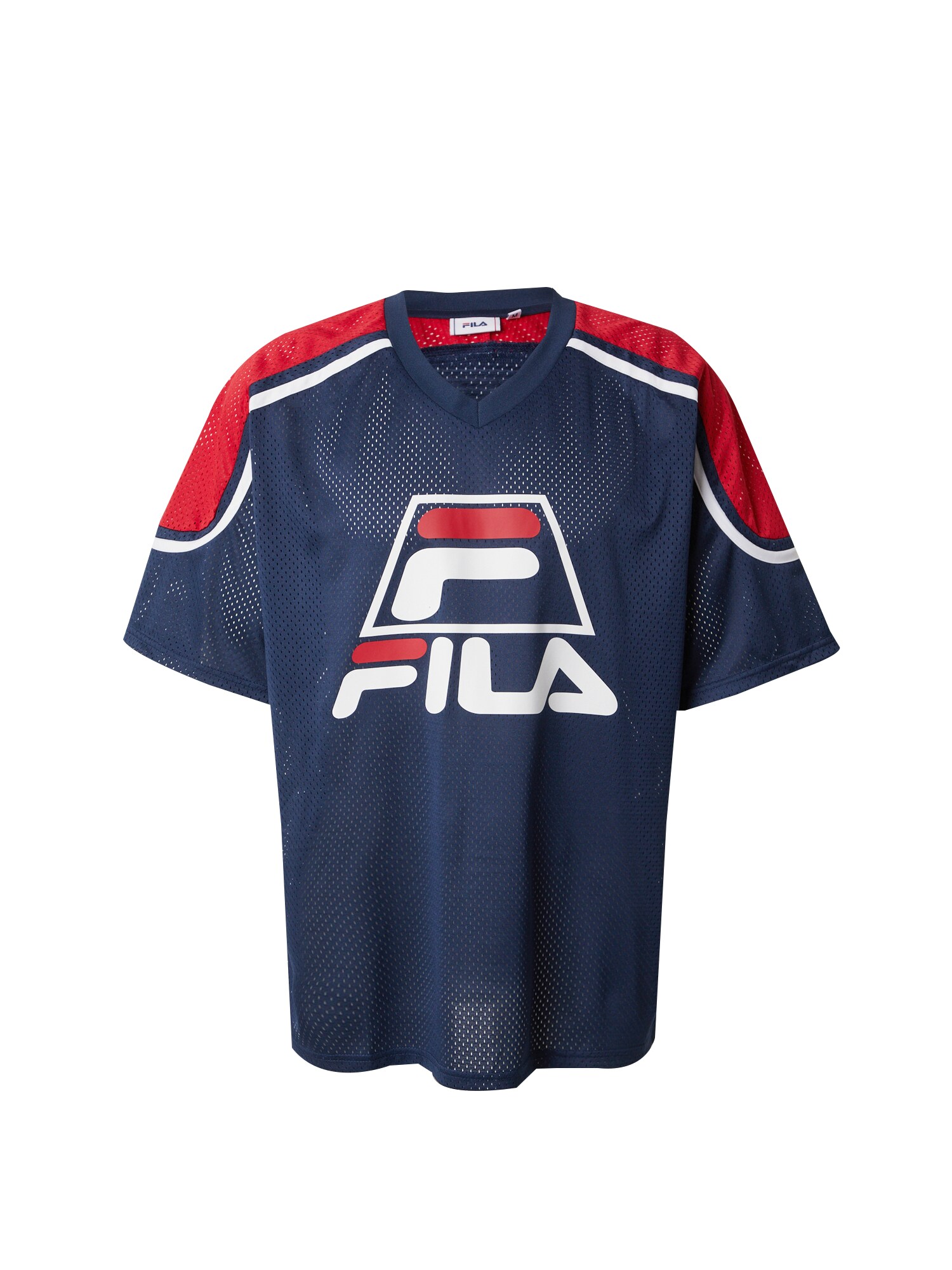 FILA Póló 'LOMMEL'  sötétkék / vörösáfonya / fehér akciós termékkép 1