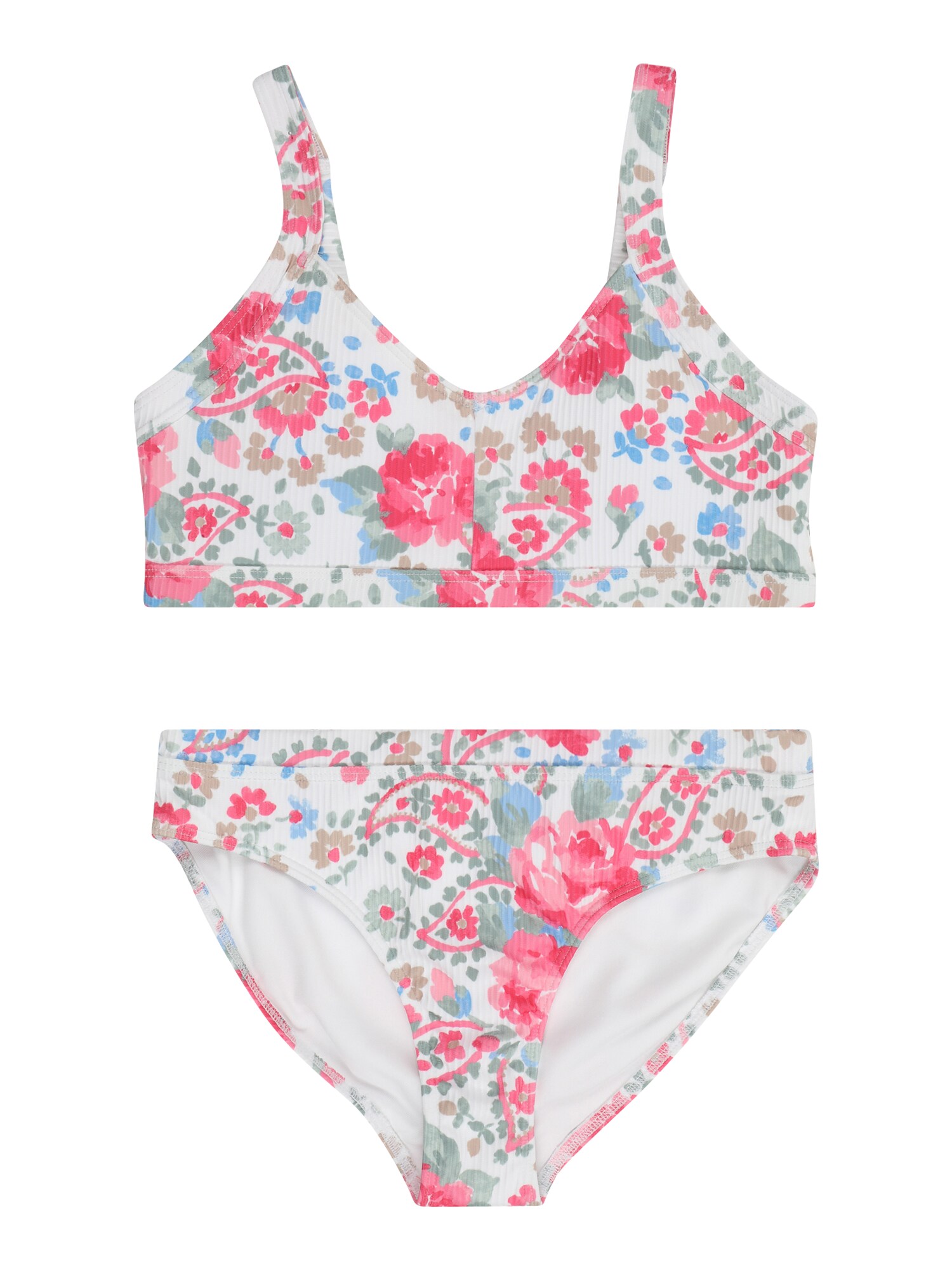 Abercrombie & Fitch Bikini  világoskék / barna / világosszürke / gránátalma akciós termékkép 1