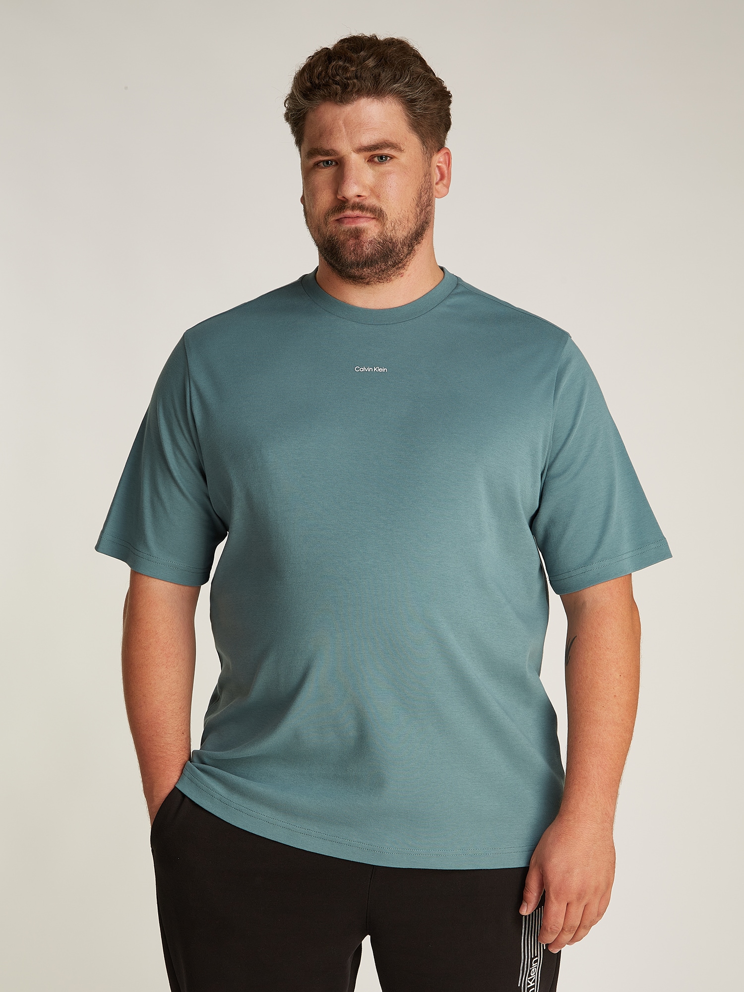 Calvin Klein Big & Tall Póló  ciánkék termék 2. képe