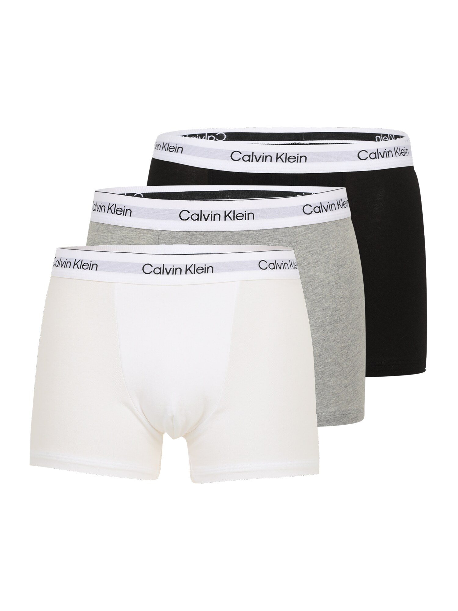 Calvin Klein Underwear Boxeri  gri amestecat / negru / alb