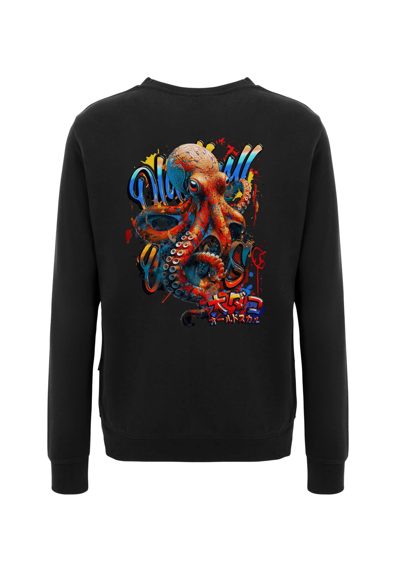 Thumbnail - Sweatshirt 'Wrldvibe Tentacle Spectacle Logo Graphic'
