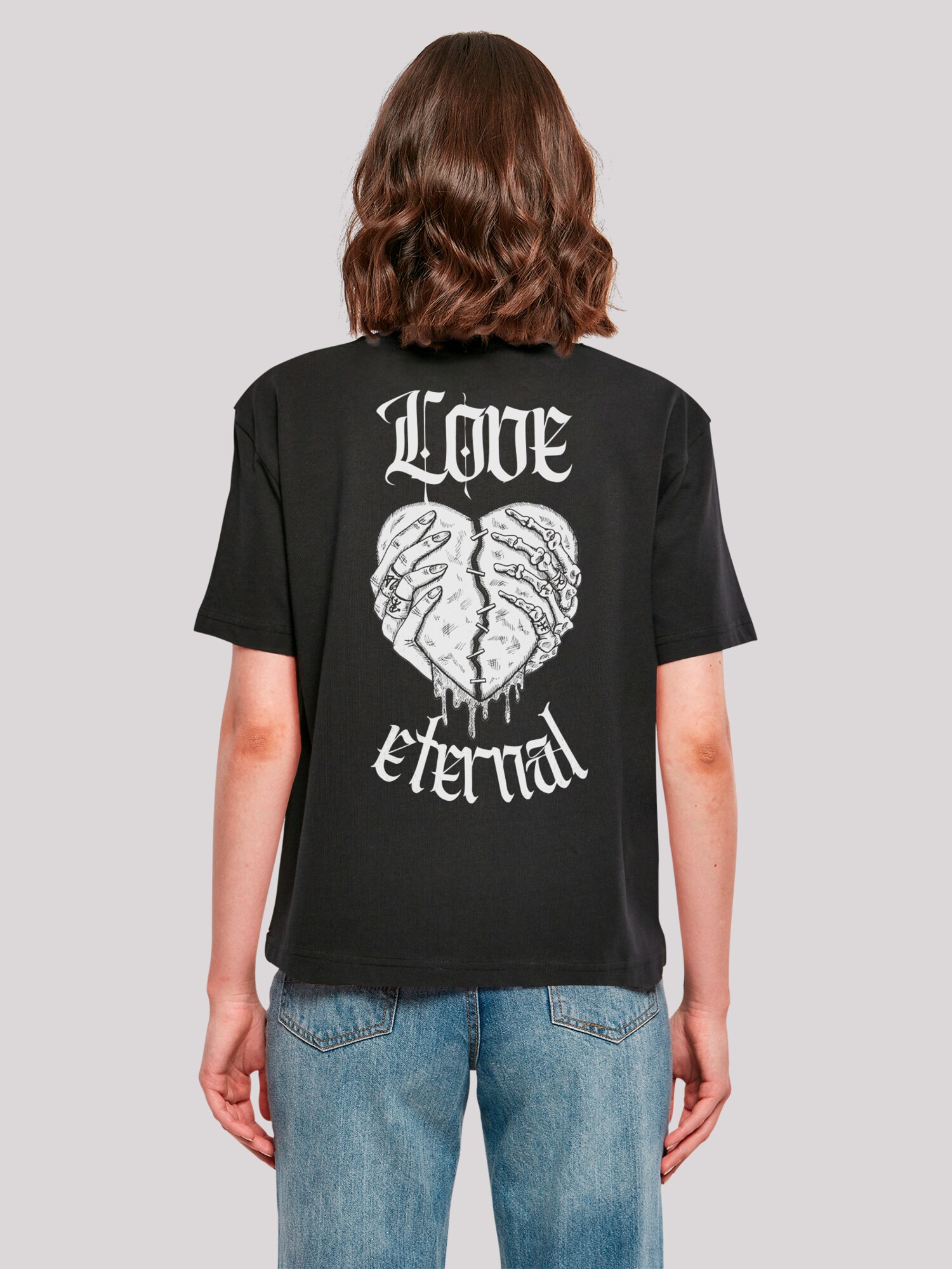 Thumbnail - F4NT4STIC T-Shirt Love Eternal Streetwear Valentinstag Herz In Händen