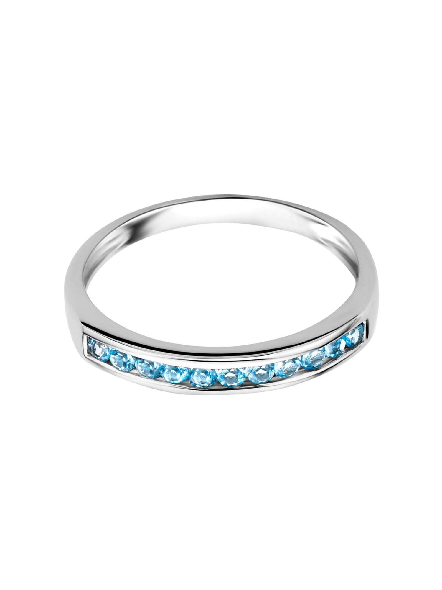 DIAMANT LETERNEL Prsten 'Ring aus 375 Weißgold mit Topas' srebro