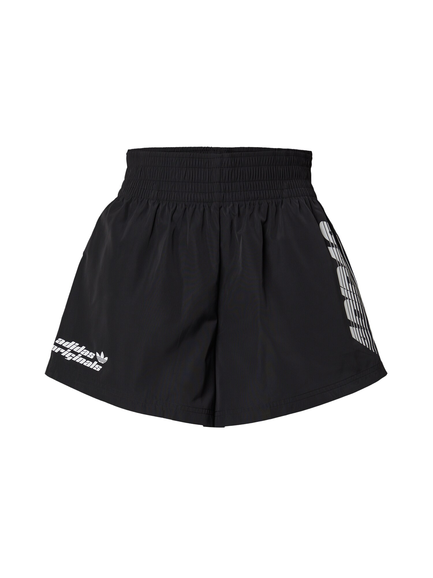 ADIDAS ORIGINALS Nohavice 'Side Graphics High-Waisted'  sivá / čierna / biela