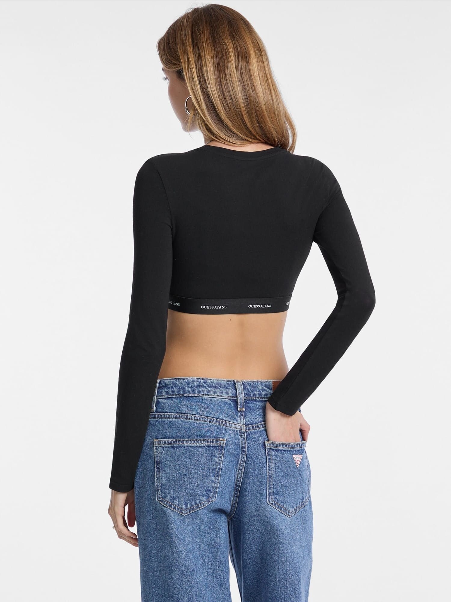 GUESS Camiseta negro – imagen 8