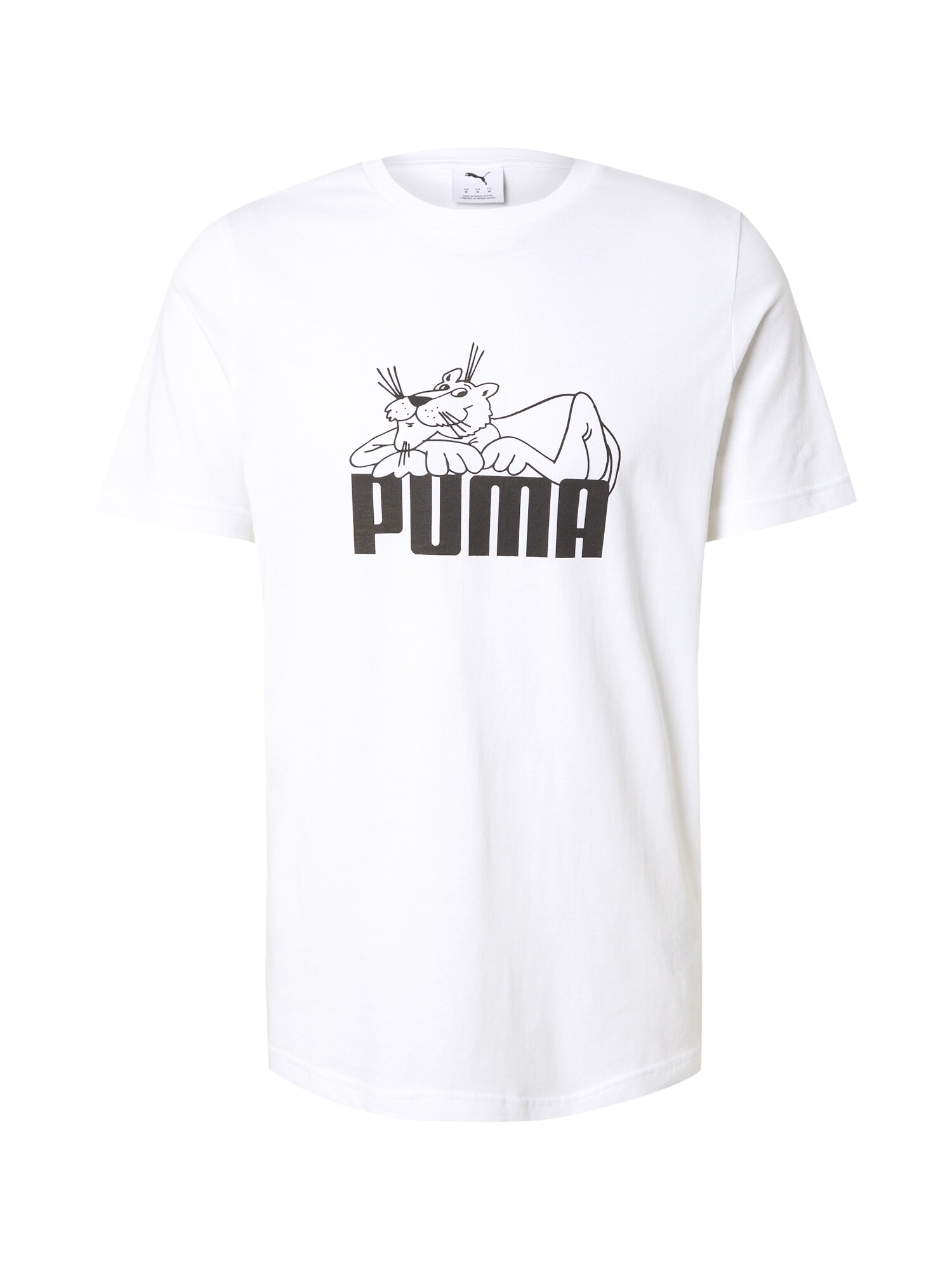 PUMA Póló 'GRAPHIC Super Puma'  fekete / fehér akciós termékkép 1