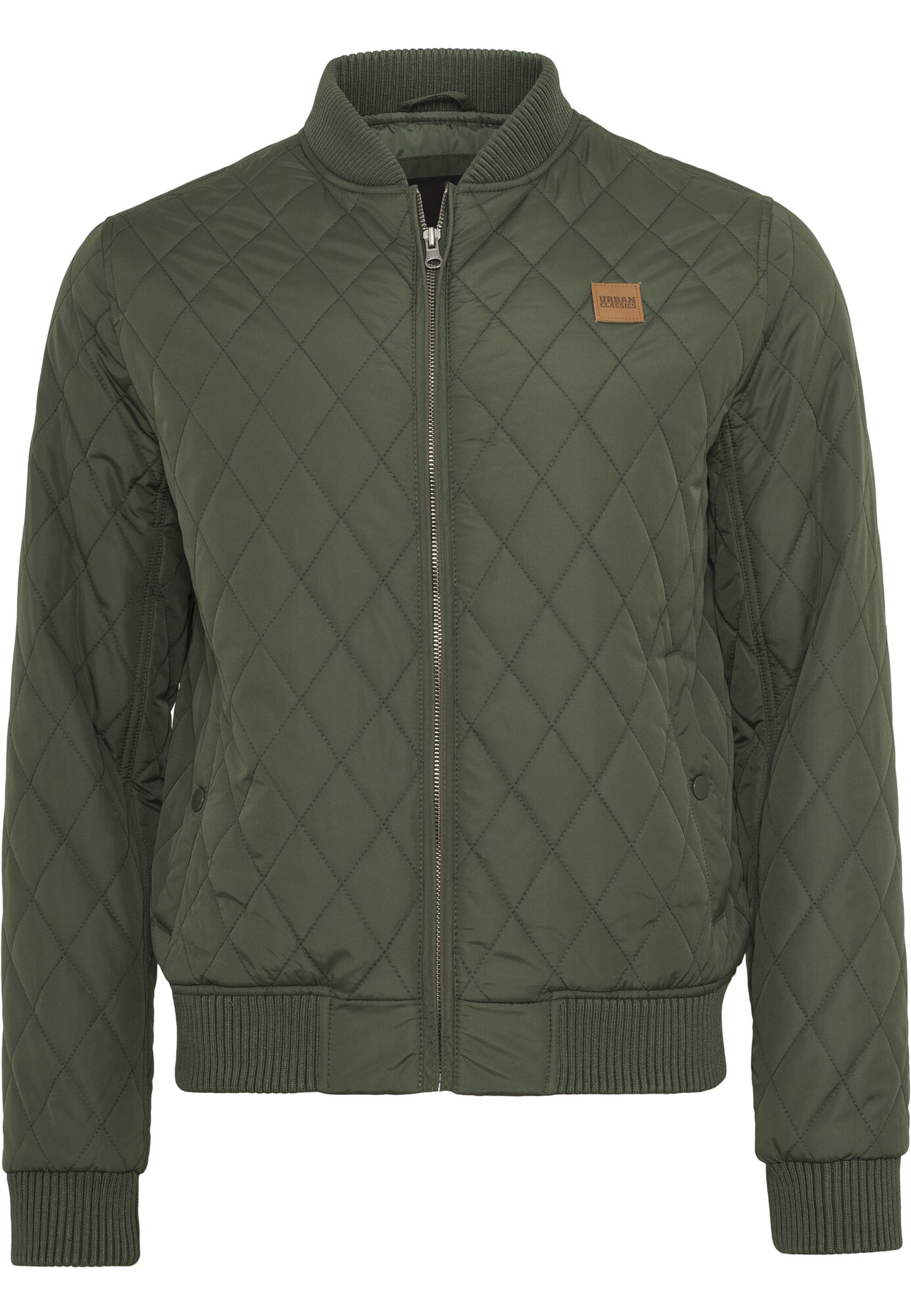 Urban Classics Prechodná bunda 'Diamond'  hnedá / olivová
