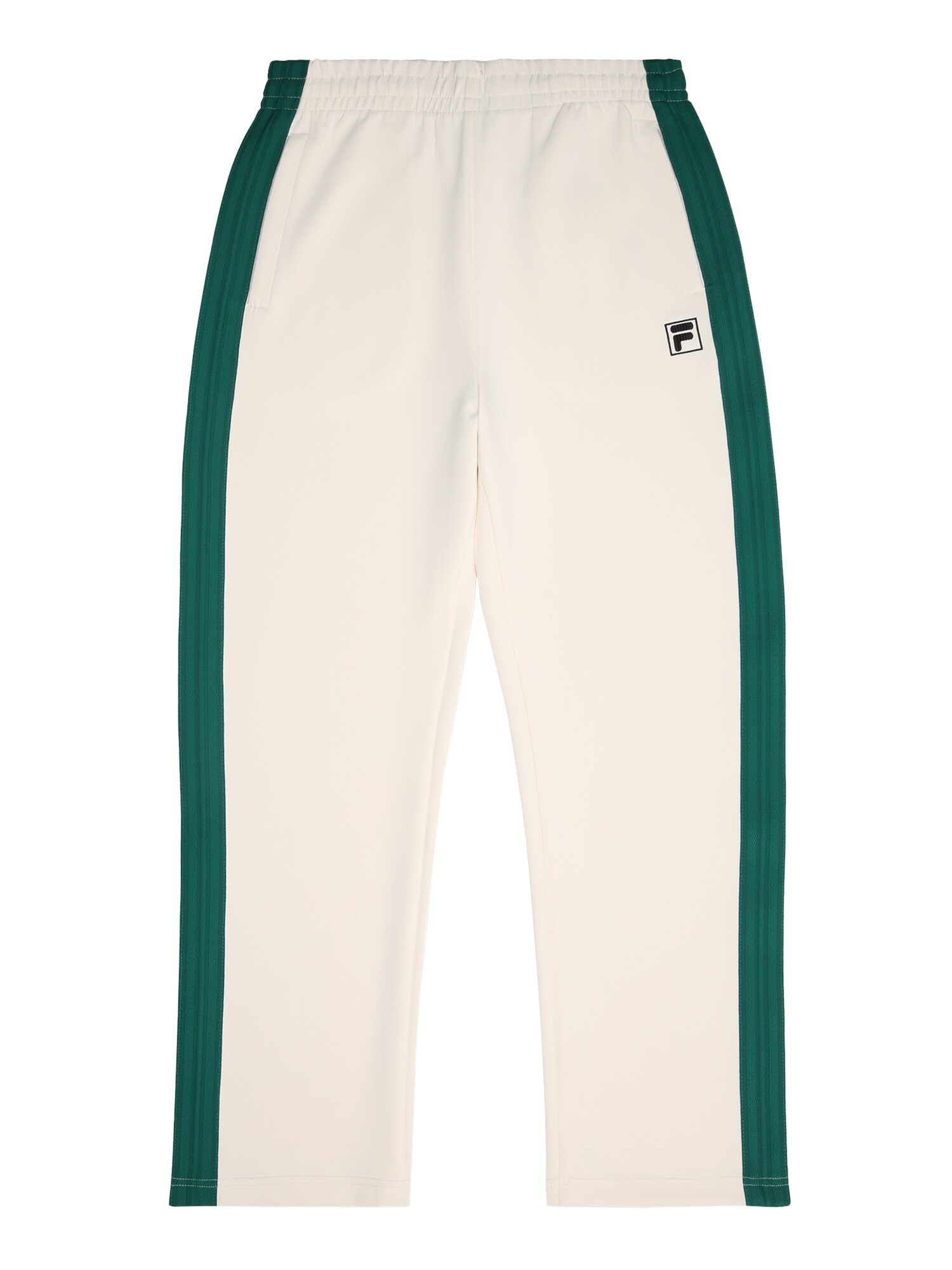 FILA Pantaloni Como  verde închis / alb