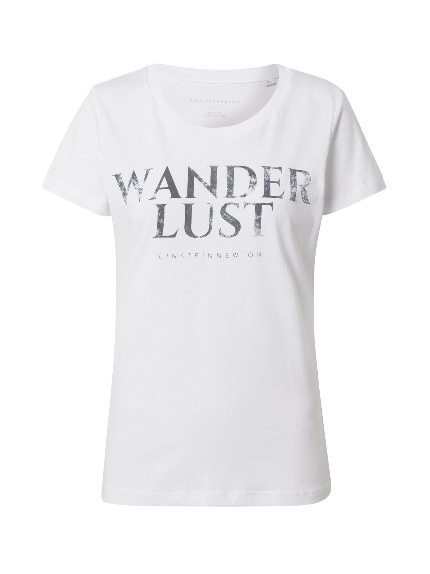 EINSTEIN & NEWTON Marškinėliai 'Dust Wanderlust'  balta / juoda