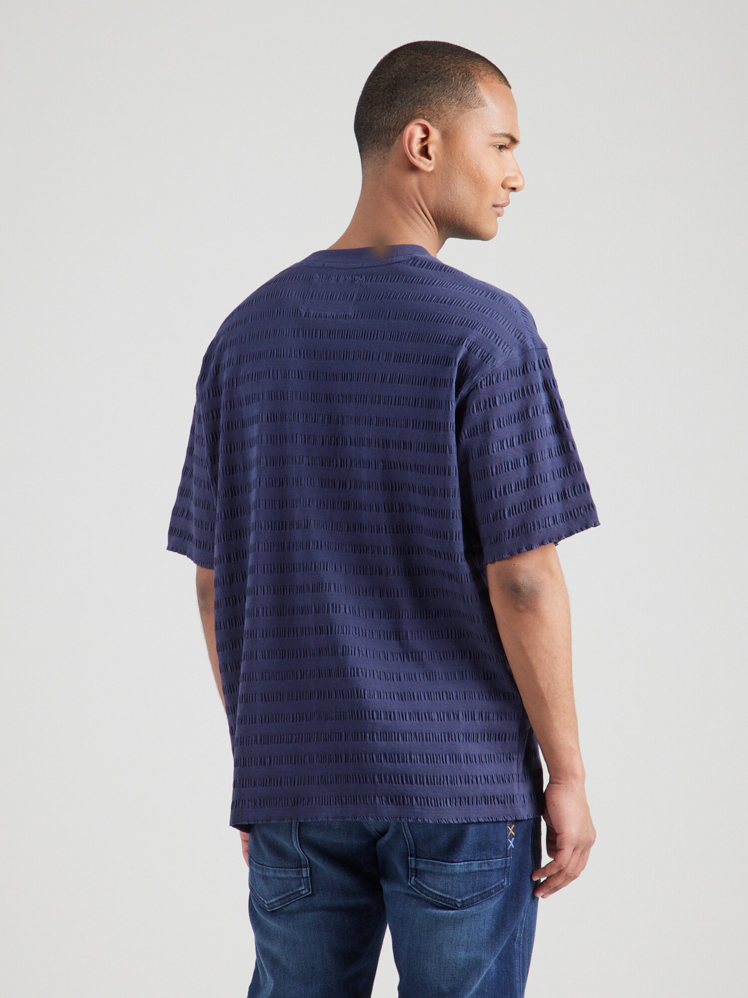 SCOTCH & SODA Tričko indigo (obrázok 3)