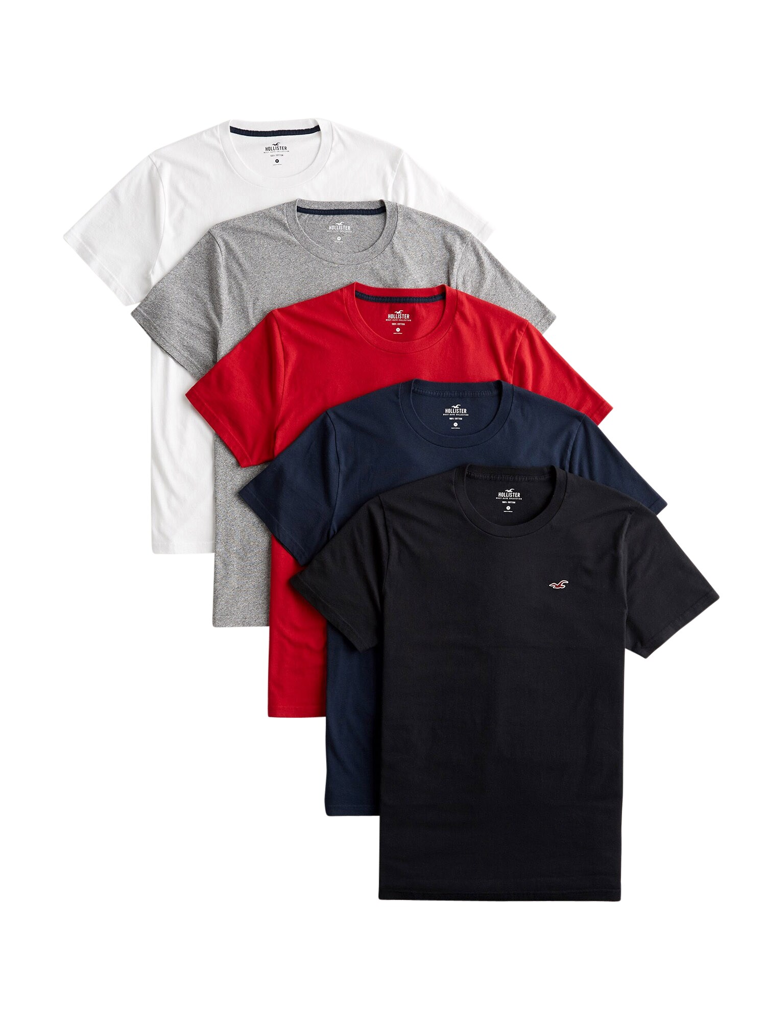 HOLLISTER Marškinėliai  pilka / juoda / balta / mišrios spalvos