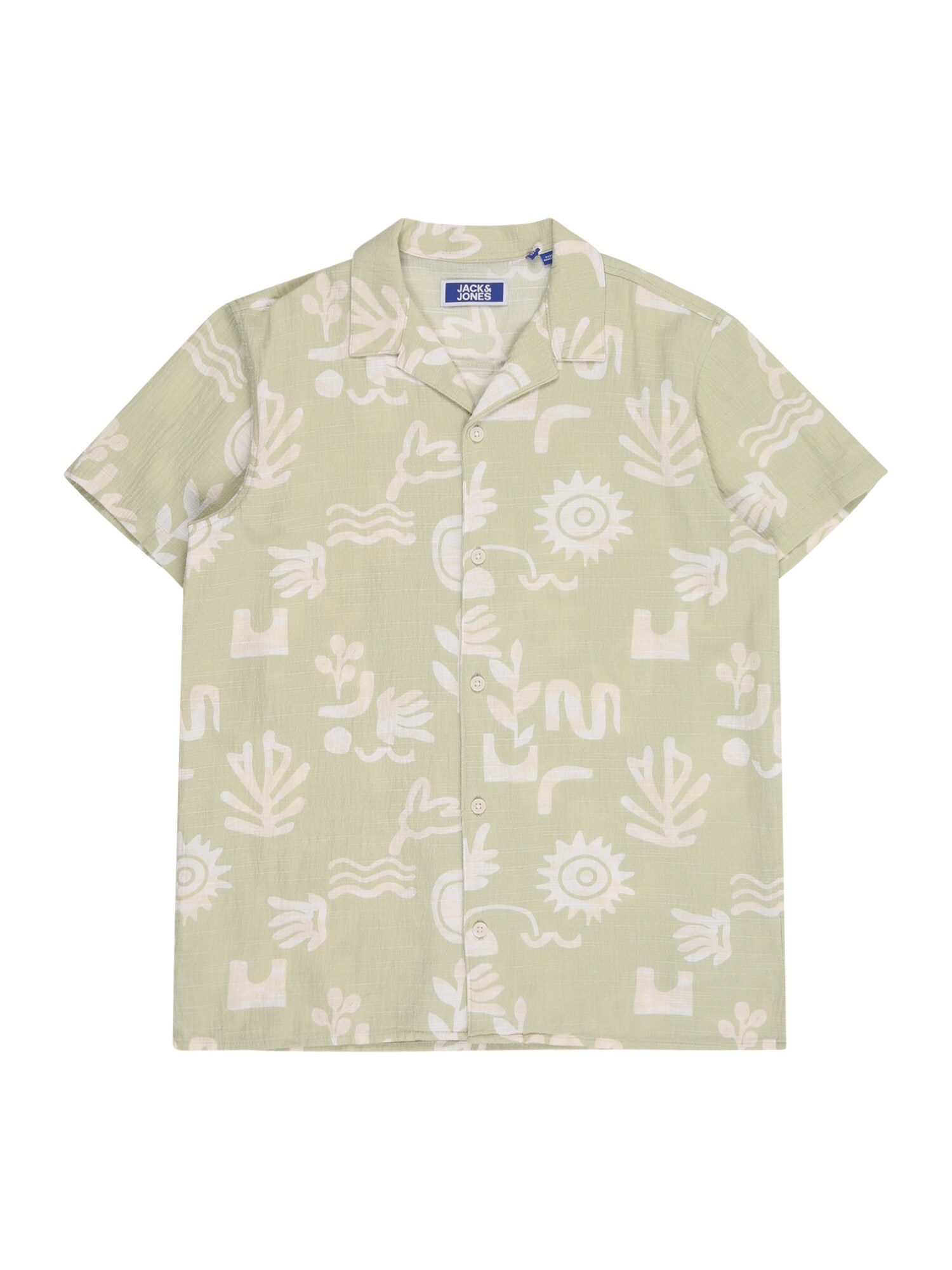 Jack & Jones Junior Košeľa 'JORLUKE' trstinová / biela