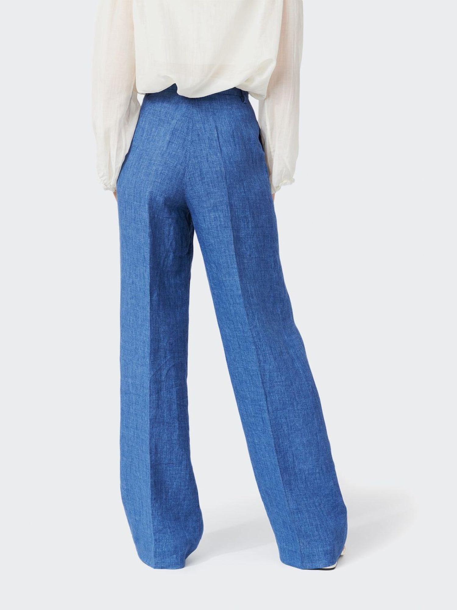 W. Wegener Pantaloni con pieghe 'Marlene 7693' blu chiaro