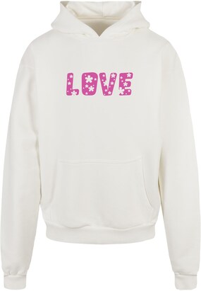 Merchcode Sweatshirt ‘Valentines Day’ Pink / Wit