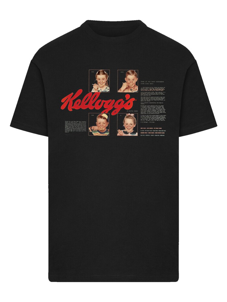 F4NT4STIC T-Shirt 'Kellogg's Corn Flakes Cereal Box Children Retro' Herren Größe XXXL mischfarben / schwarz