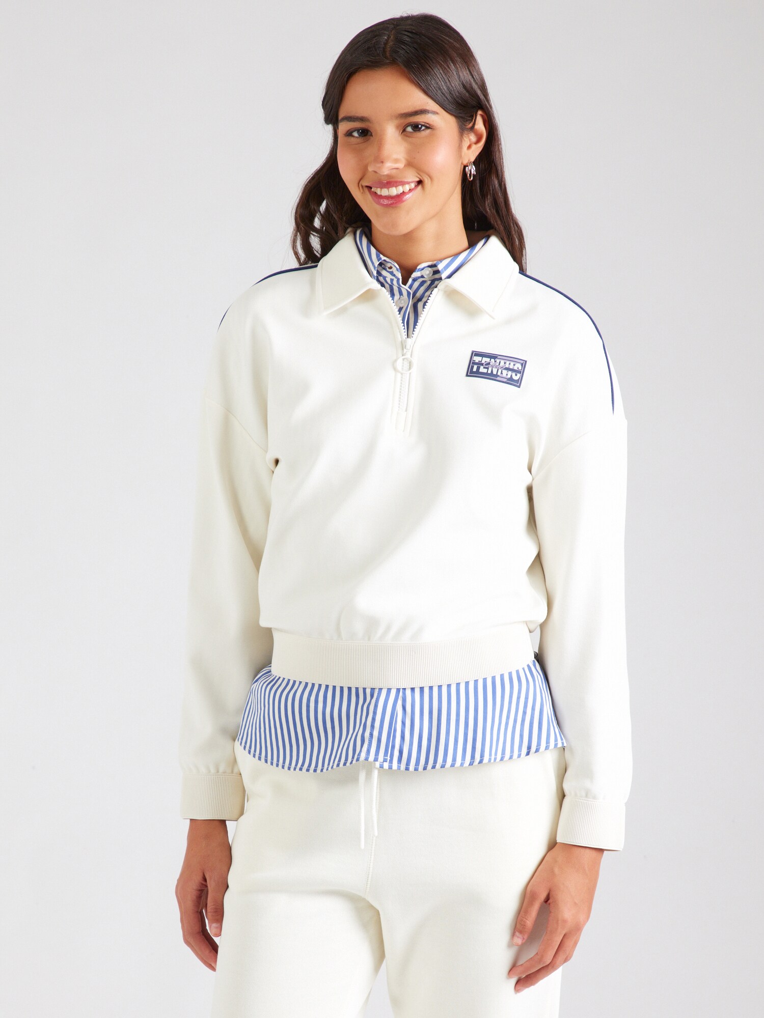 EA7 Emporio Armani Tréning póló 'TRAIN TENNIS CLUB'  tengerészkék / gyapjúfehér termék 2. képe