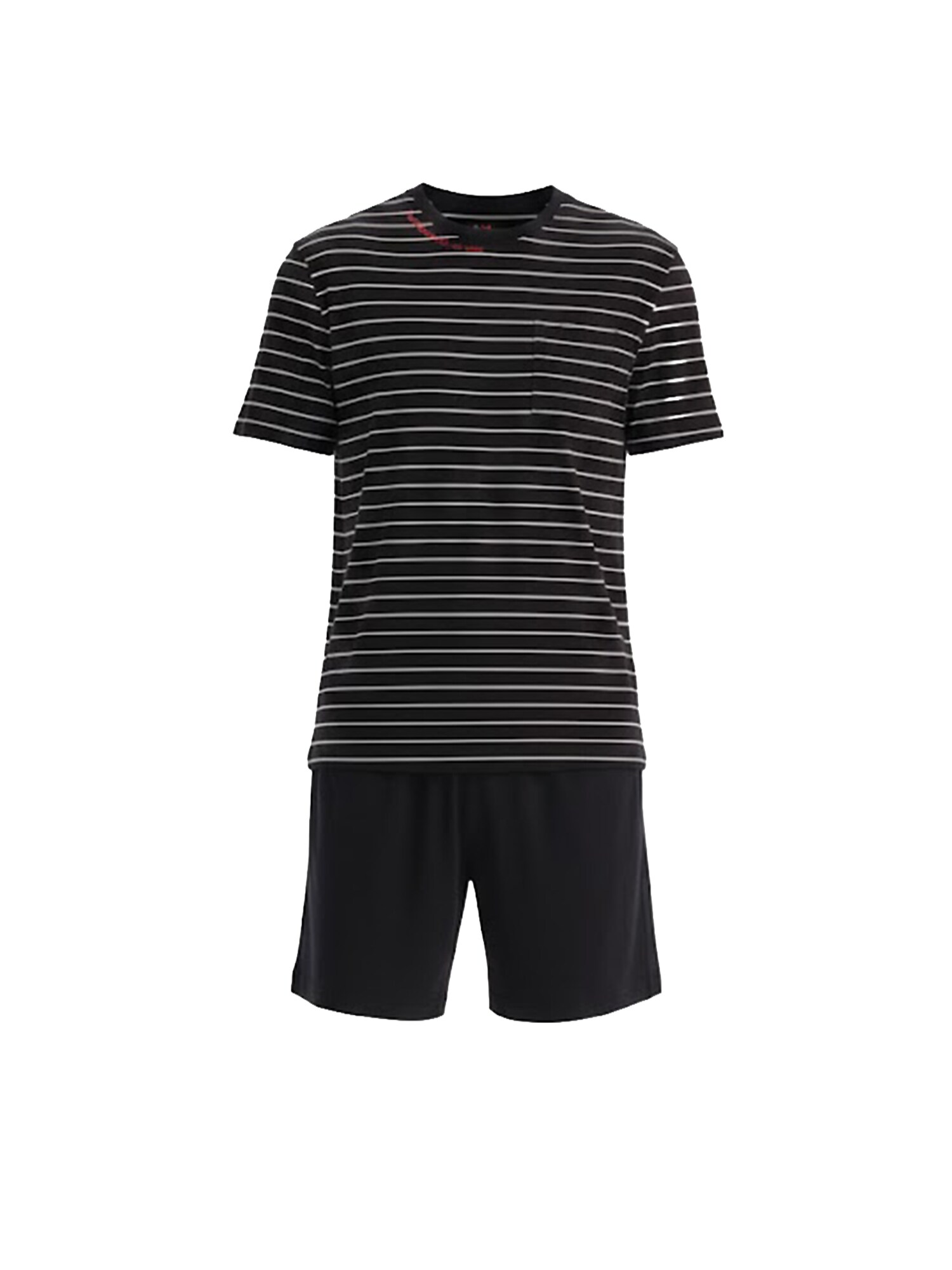 Dagi Pijama corto  negro / blanco