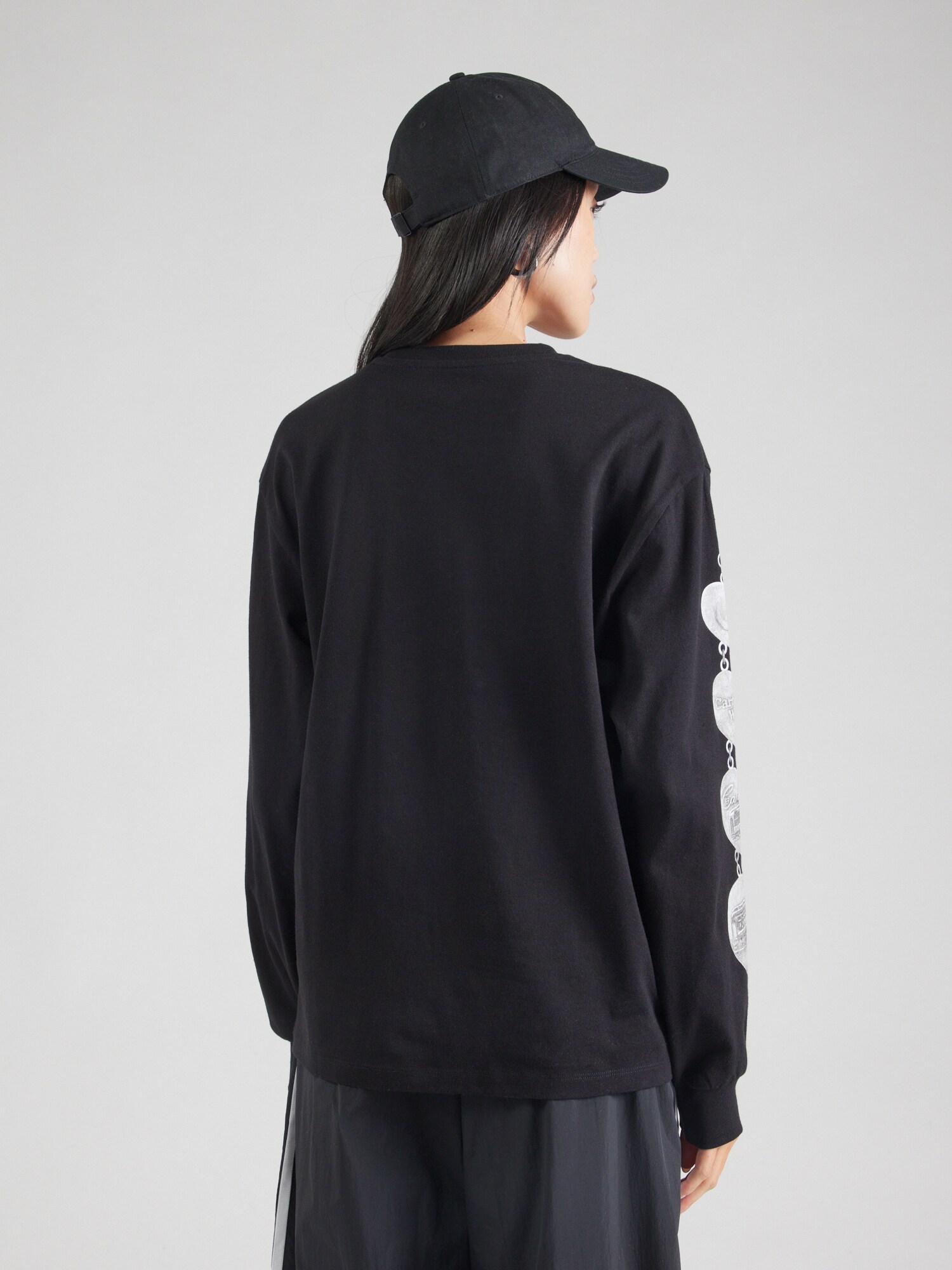 Carhartt WIP Póló 'Hartt'  szürke / világosszürke / fekete termék 2. képe