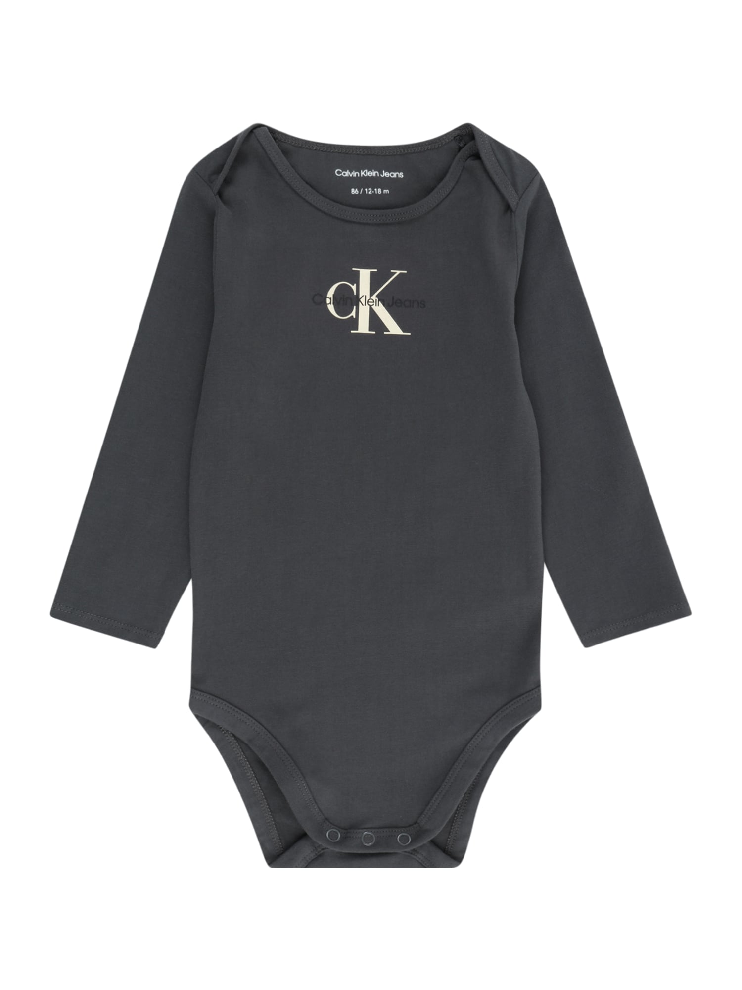 Calvin Klein Jeans Dječji bodi  boja pijeska / tamo siva / crna