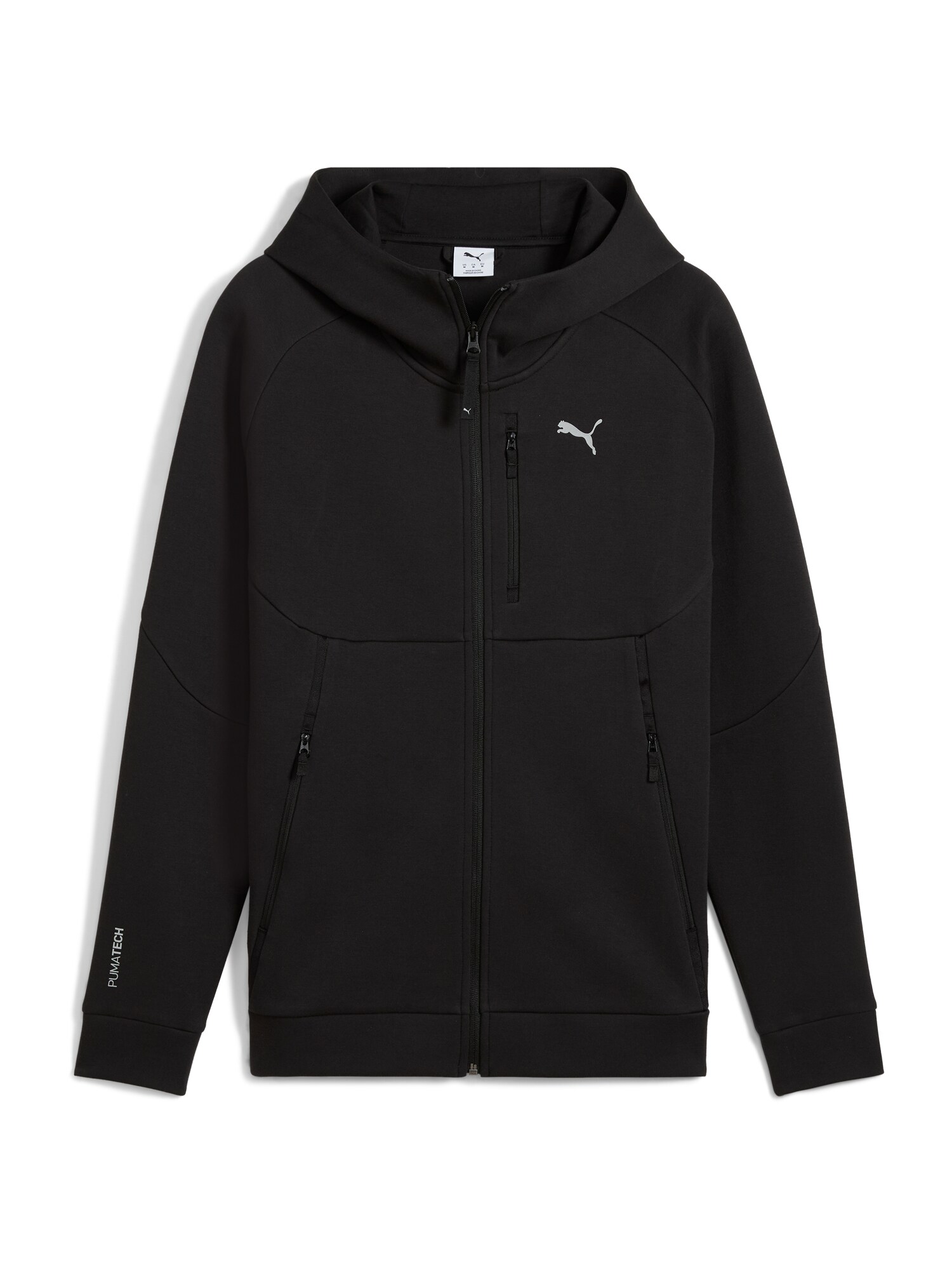PUMA Tepláková bunda 'PUMATECH'  čierna