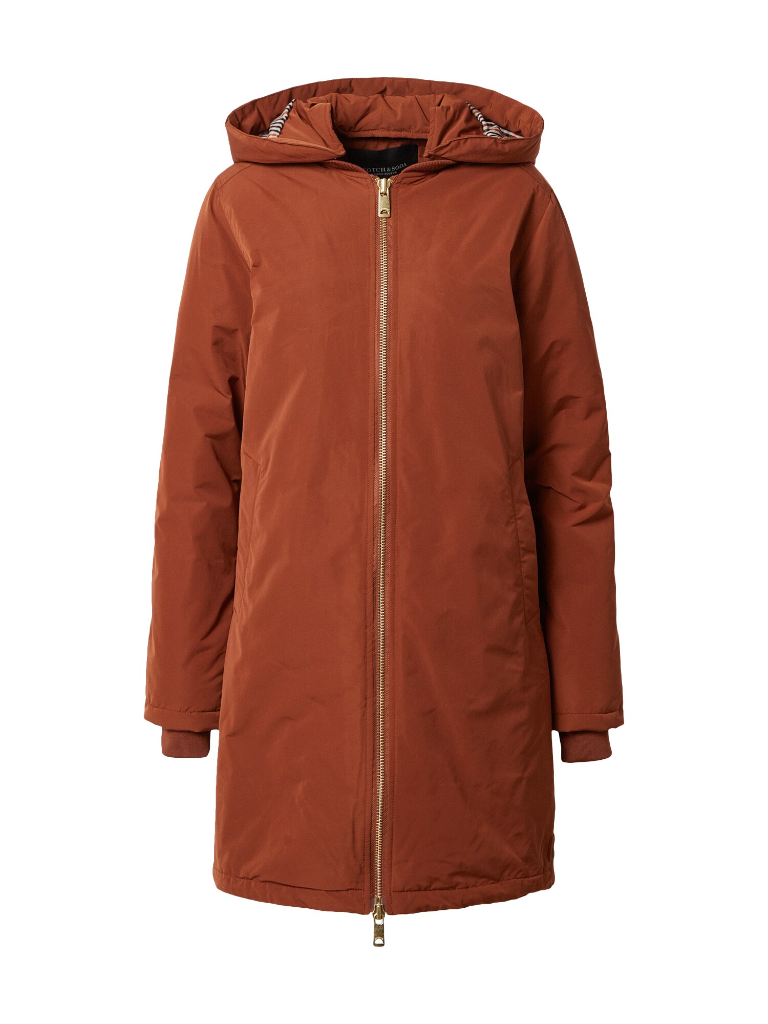 SCOTCH & SODA Ilga žieminė striukė  ruda