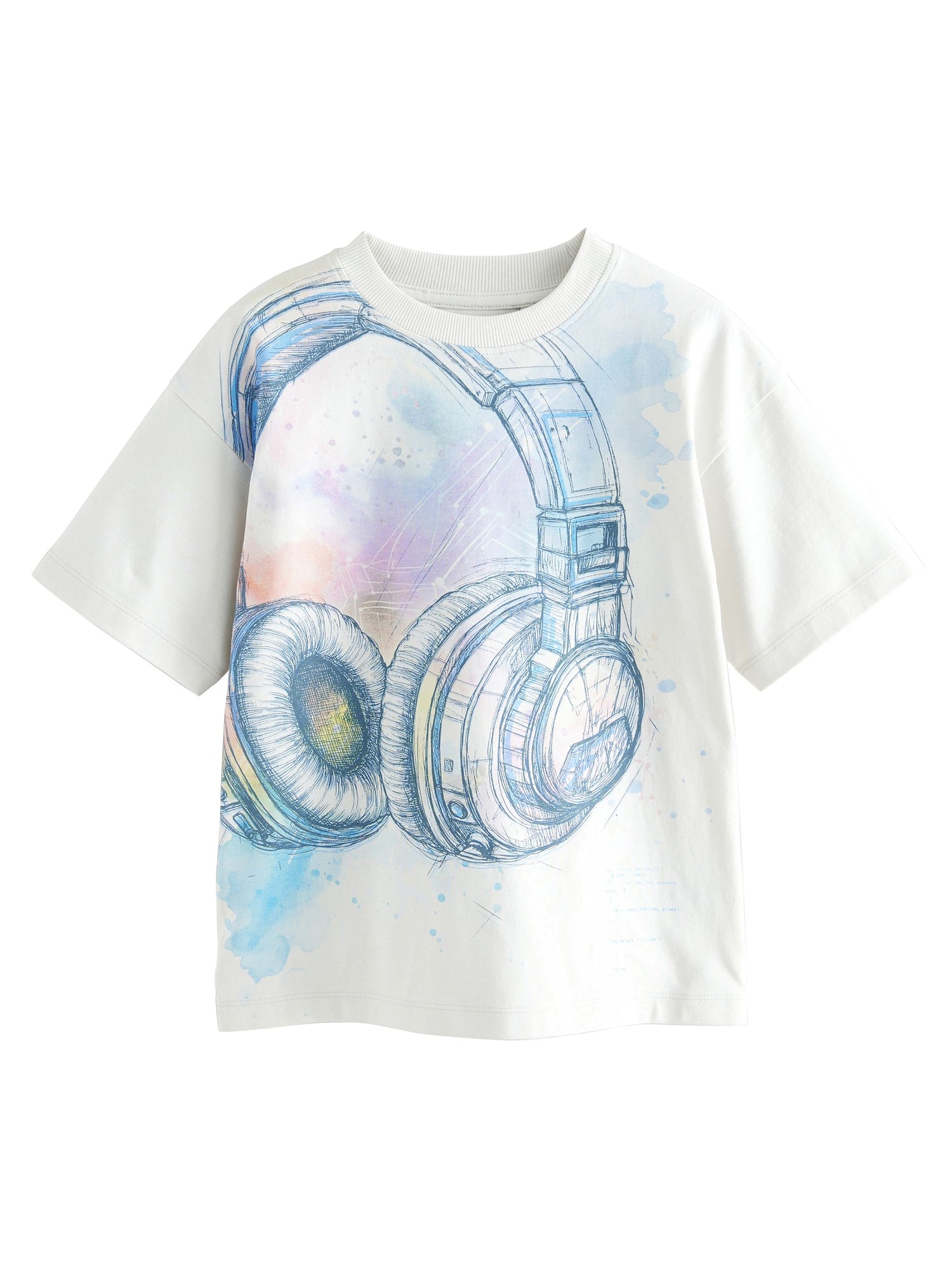 Next Tricou  albastru / albastru deschis / alb