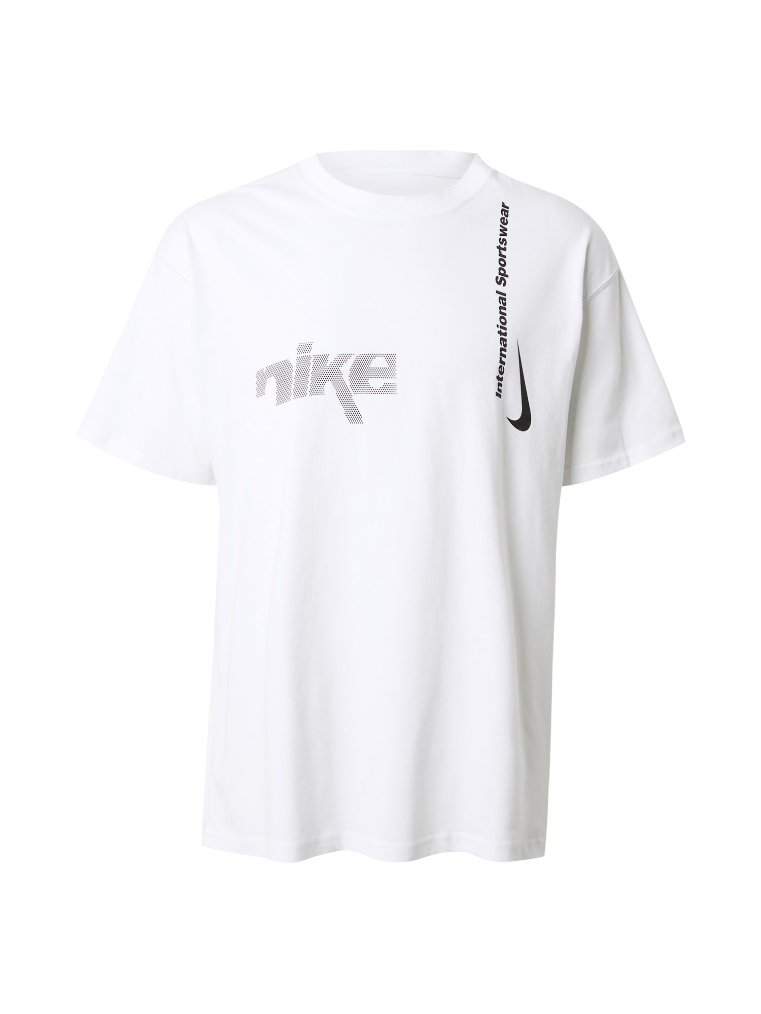 Nike Sportswear Póló 'M90 SWOOSH'  fekete / fehér akciós termékkép 1